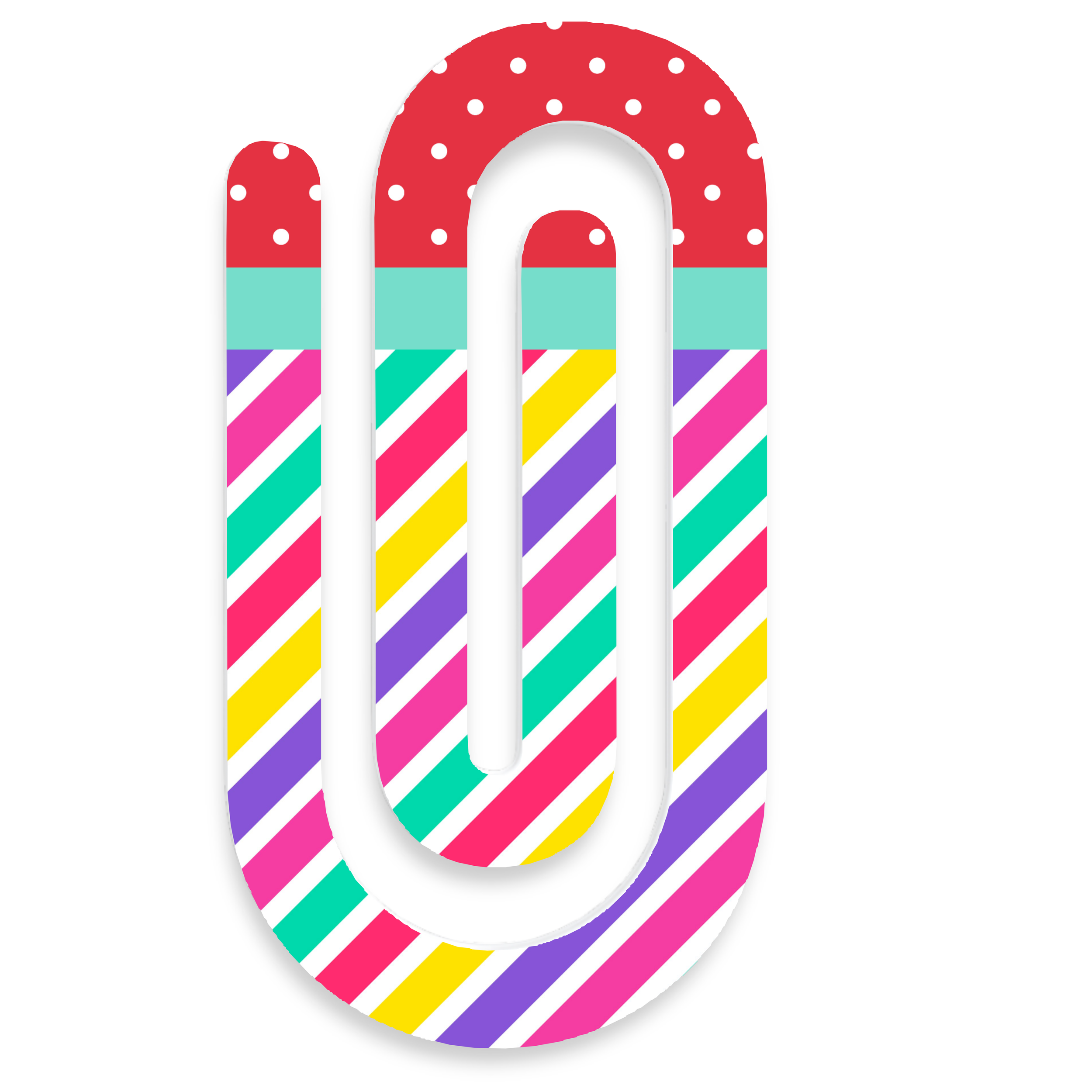 Jumbo Rainbow Acrylic Clip