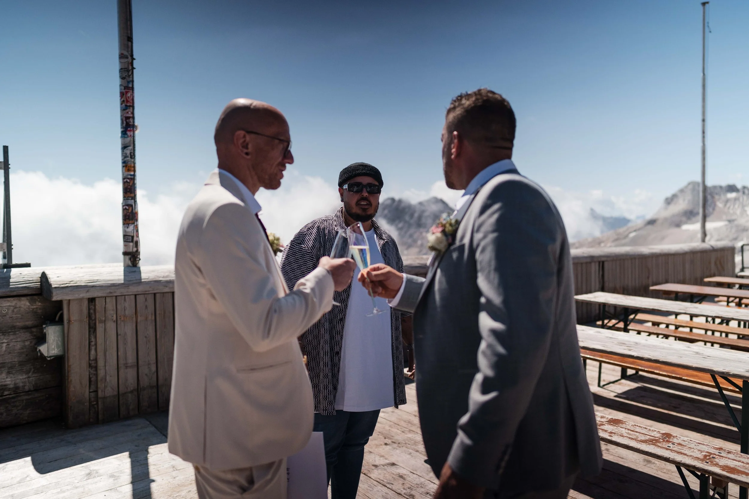 Hochzeitsreportage Zugspitze – standesamtliche Trauung mit Alpenblick