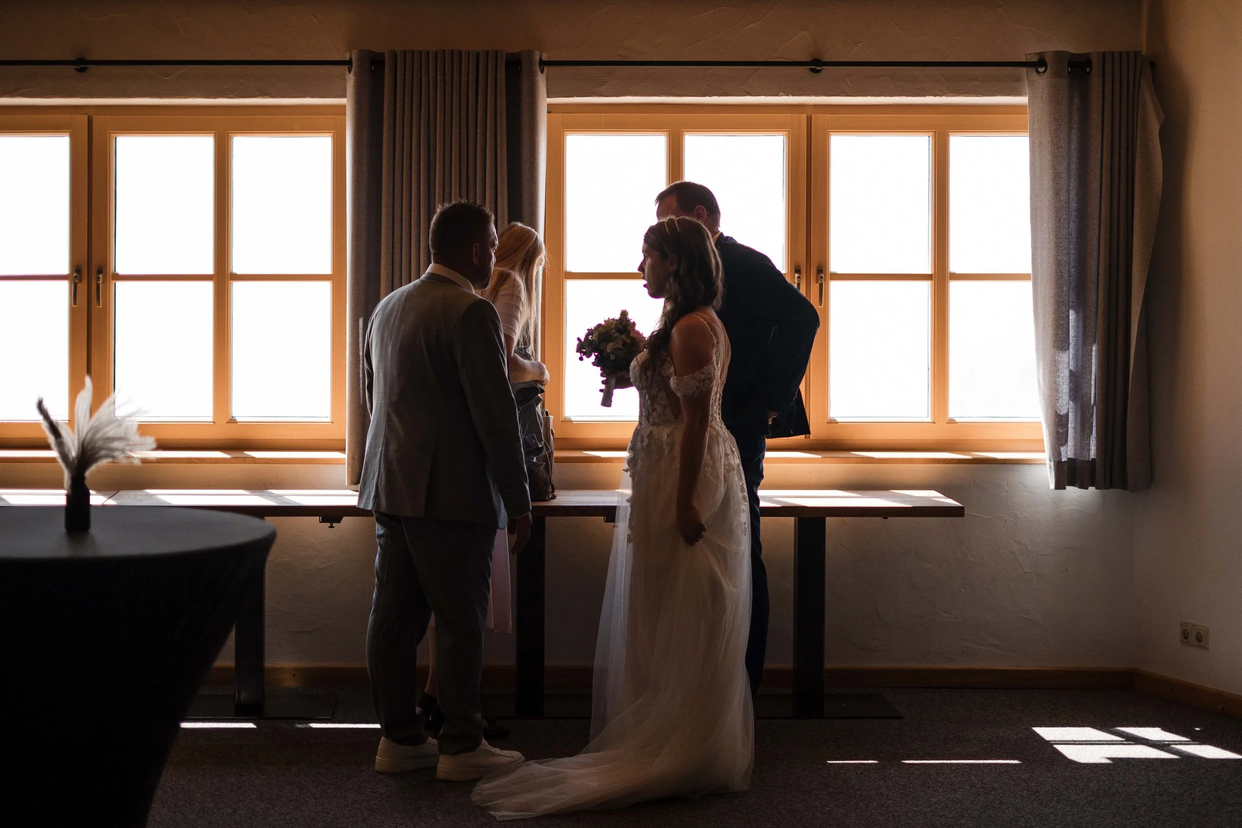 Hochzeitsreportage Zugspitze – standesamtliche Trauung mit Alpenblick