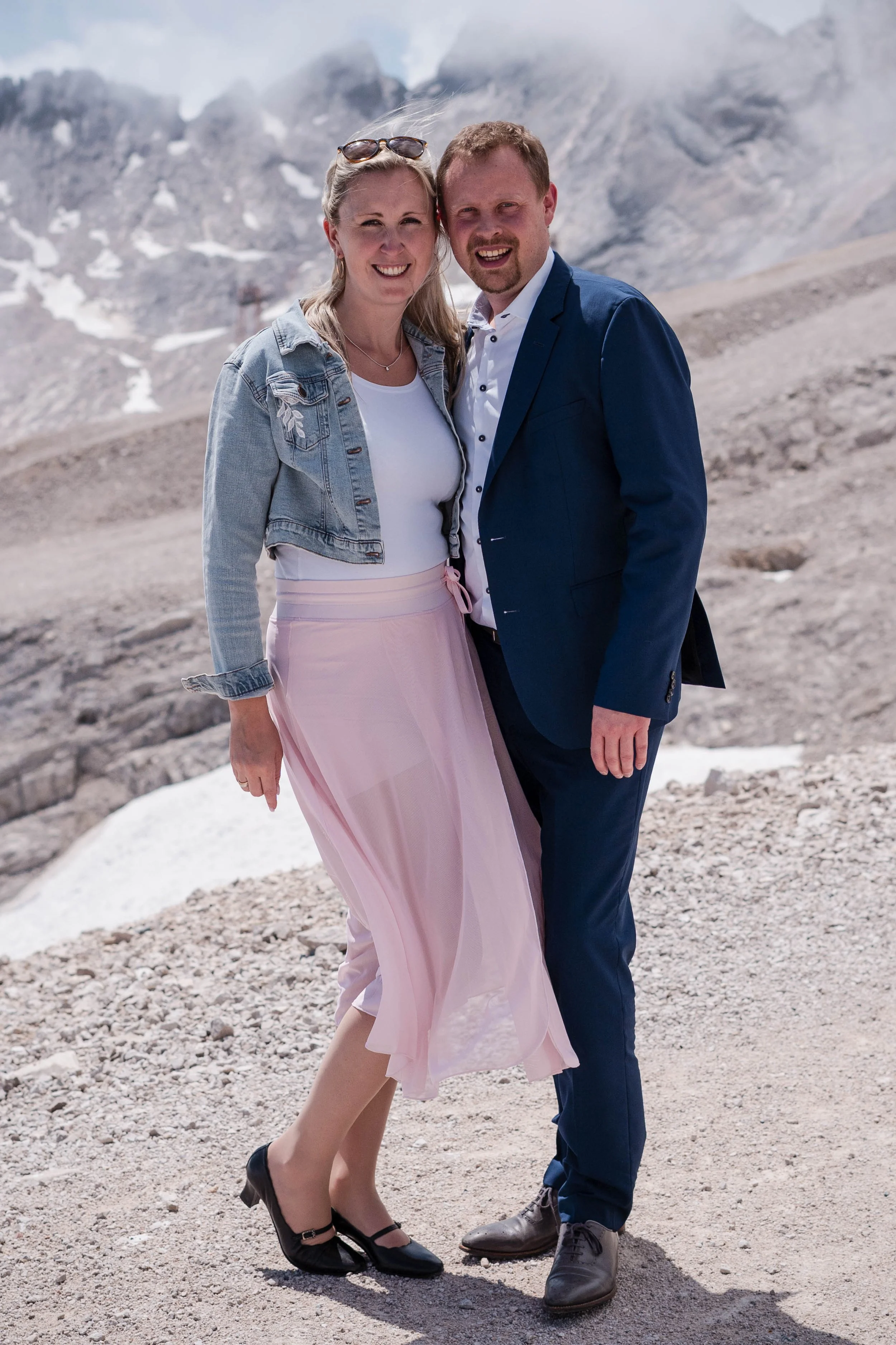 Hochzeitsreportage Zugspitze – standesamtliche Trauung mit Alpenblick