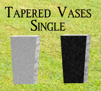Single Vases - Tapered