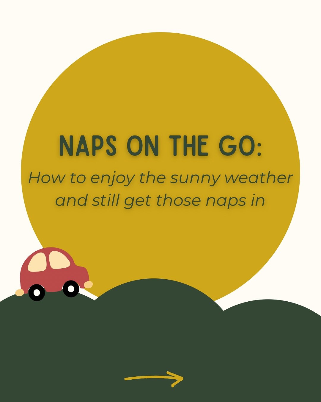 Want to head out and enjoy this amazing weather we are having but worried about your little one&rsquo;s naps?

Give these a go and see how you get on! But above all don&rsquo;t stress - we don&rsquo;t get all that much sun in the UK - so just enjoy i