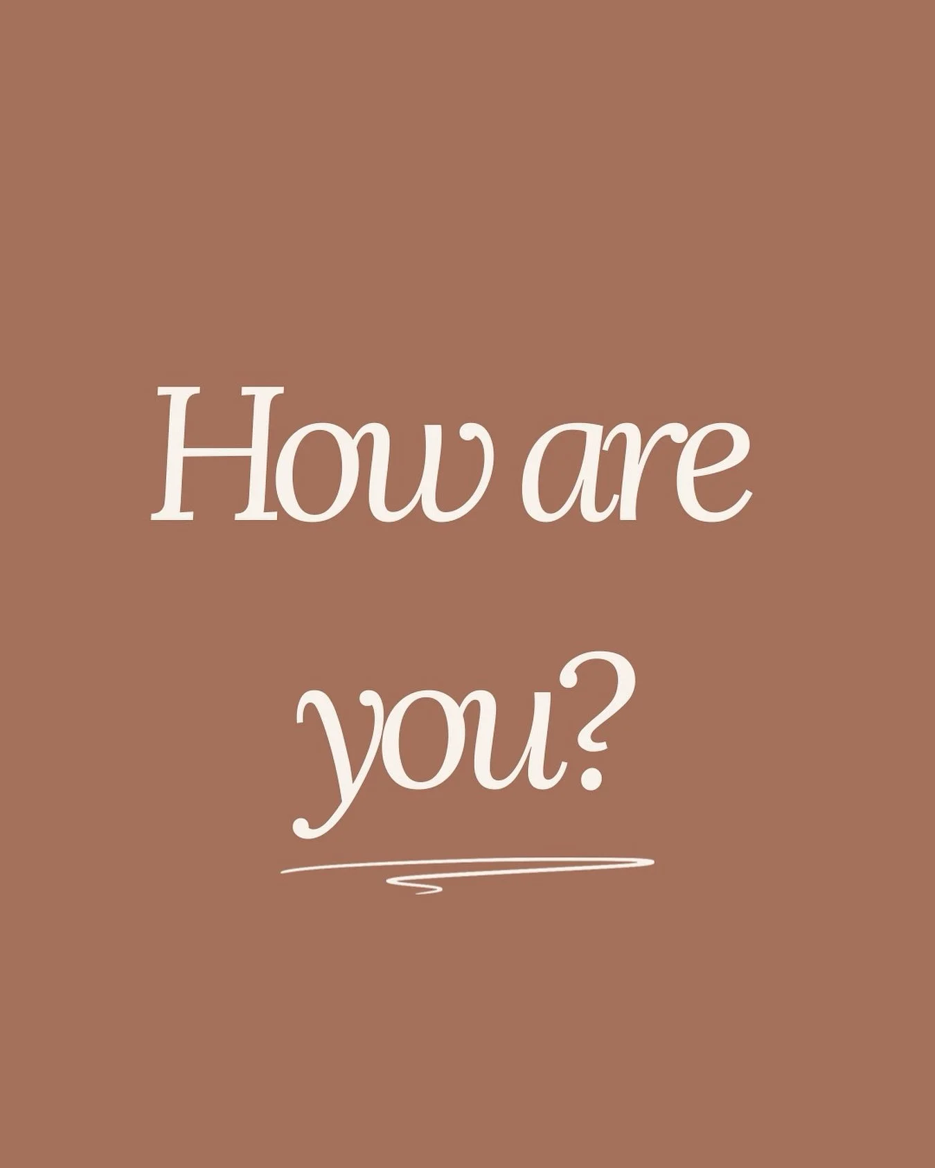 I&rsquo;ve been away for a short break and I&rsquo;m back to ask you .... how are you&hellip; really? 

As parents, it&rsquo;s a question we don&rsquo;t hear often enough, but it&rsquo;s such an important one.

To be the best parent you can be, somet