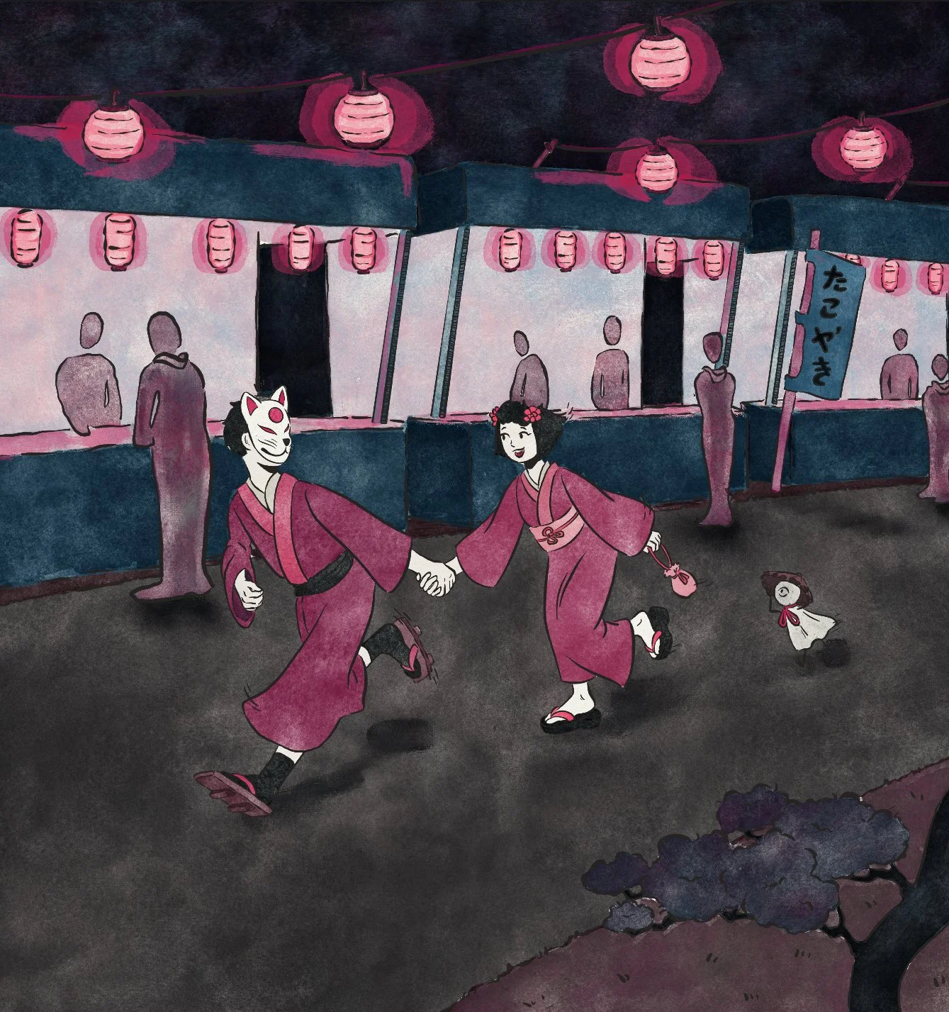 The Boy in the Kabuki Mask