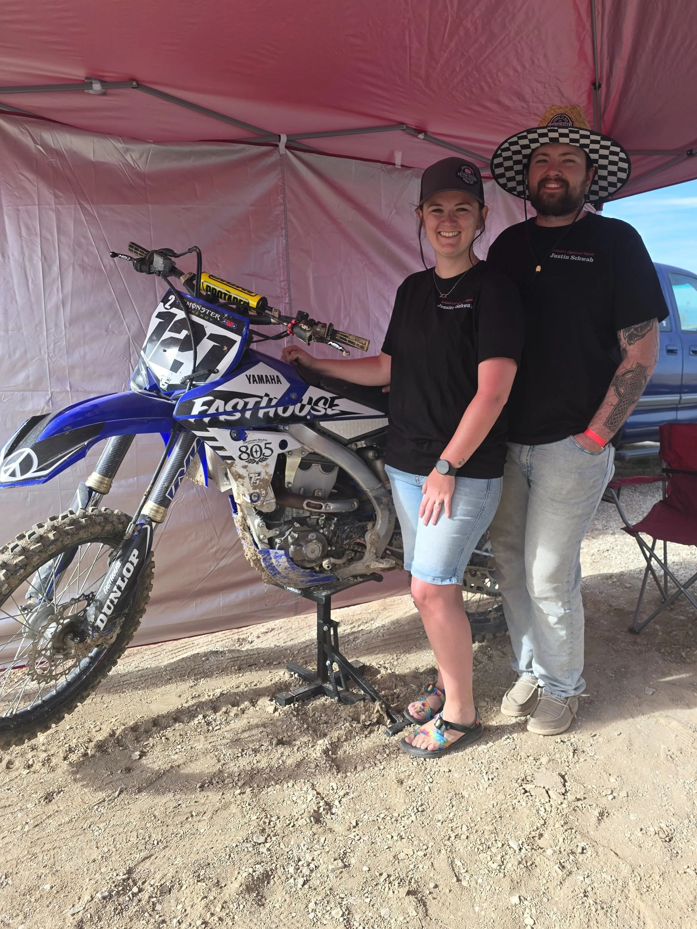 Picture of Jessica and Justin Schwab at event they sponsored. Appliance Repair Pueblo, CO.