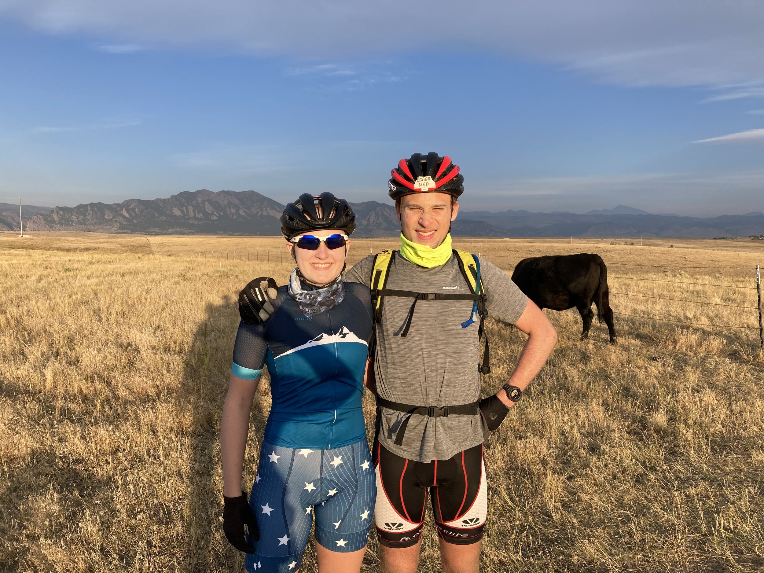 Sean and mar, bike ride with cows.jpg