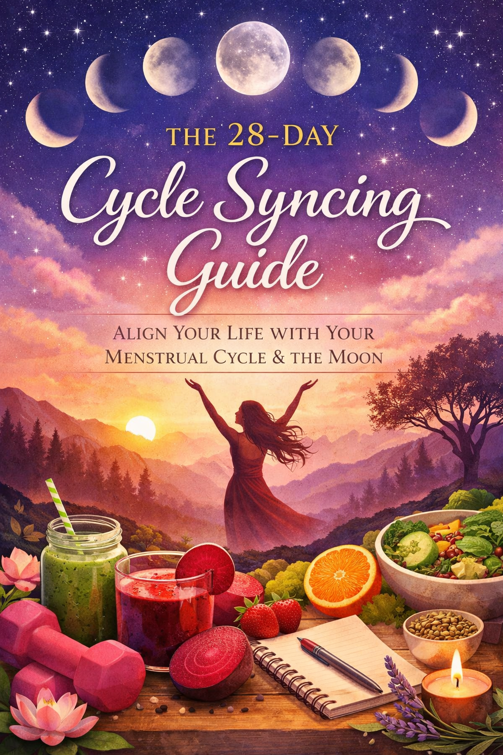 Synced In Flow: Aligning Life With The 28-Day Menstrual & Lunar Cycles