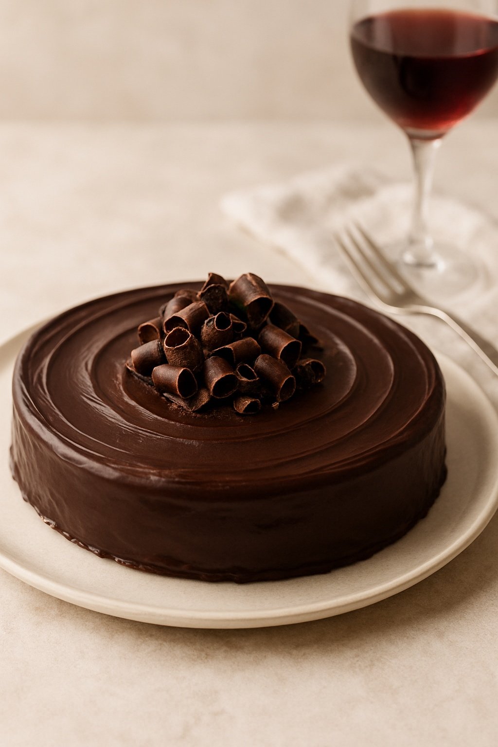Chocolate Decadence Torte. Gourmet Layers flourless chocolate cake Fort Worth bakery