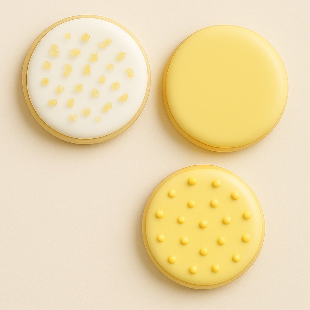 Lemon sugar cookies with royal icing $40/dozen