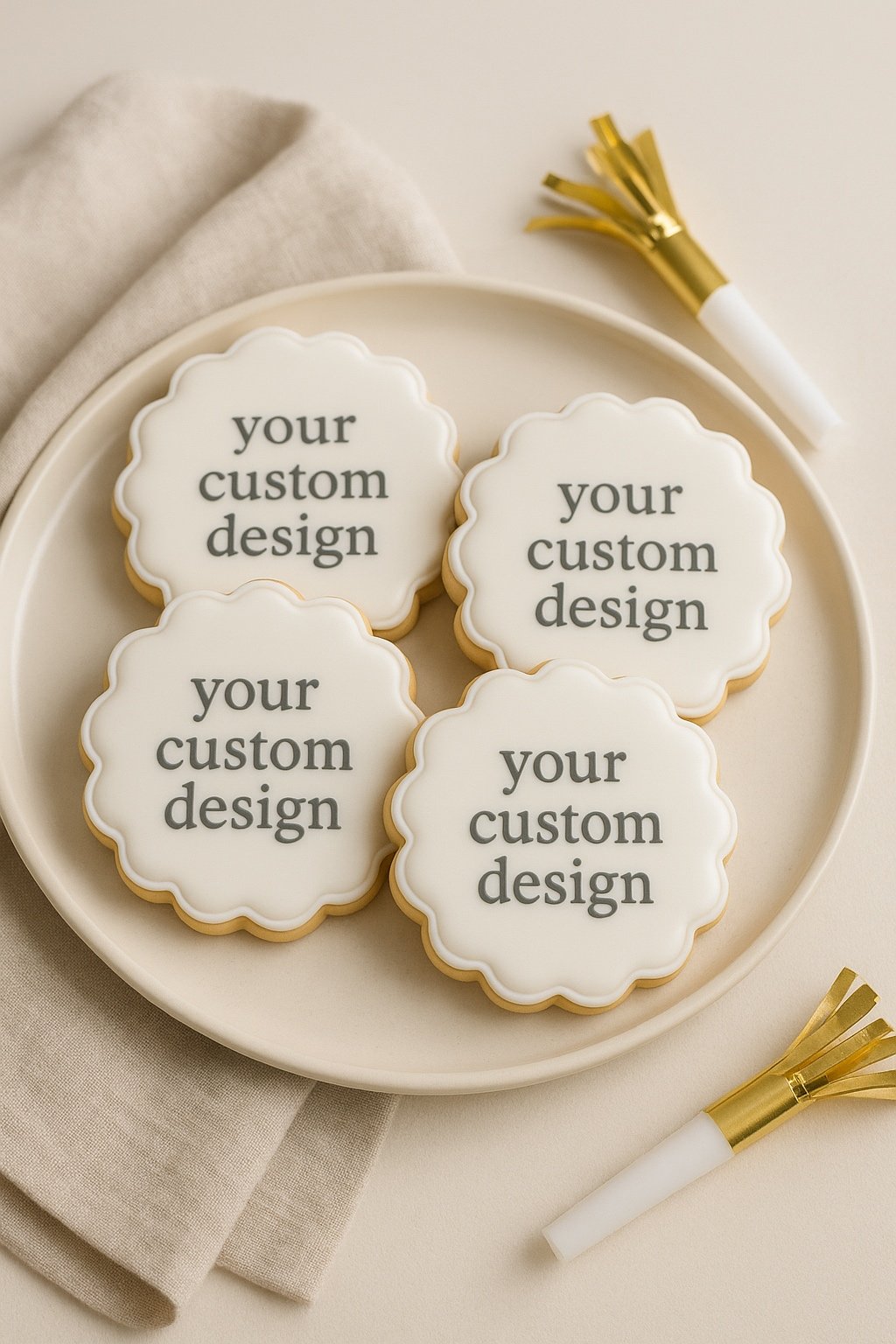 Your custom design sugar cookies. Gourmet Layers Fort Worth bakery