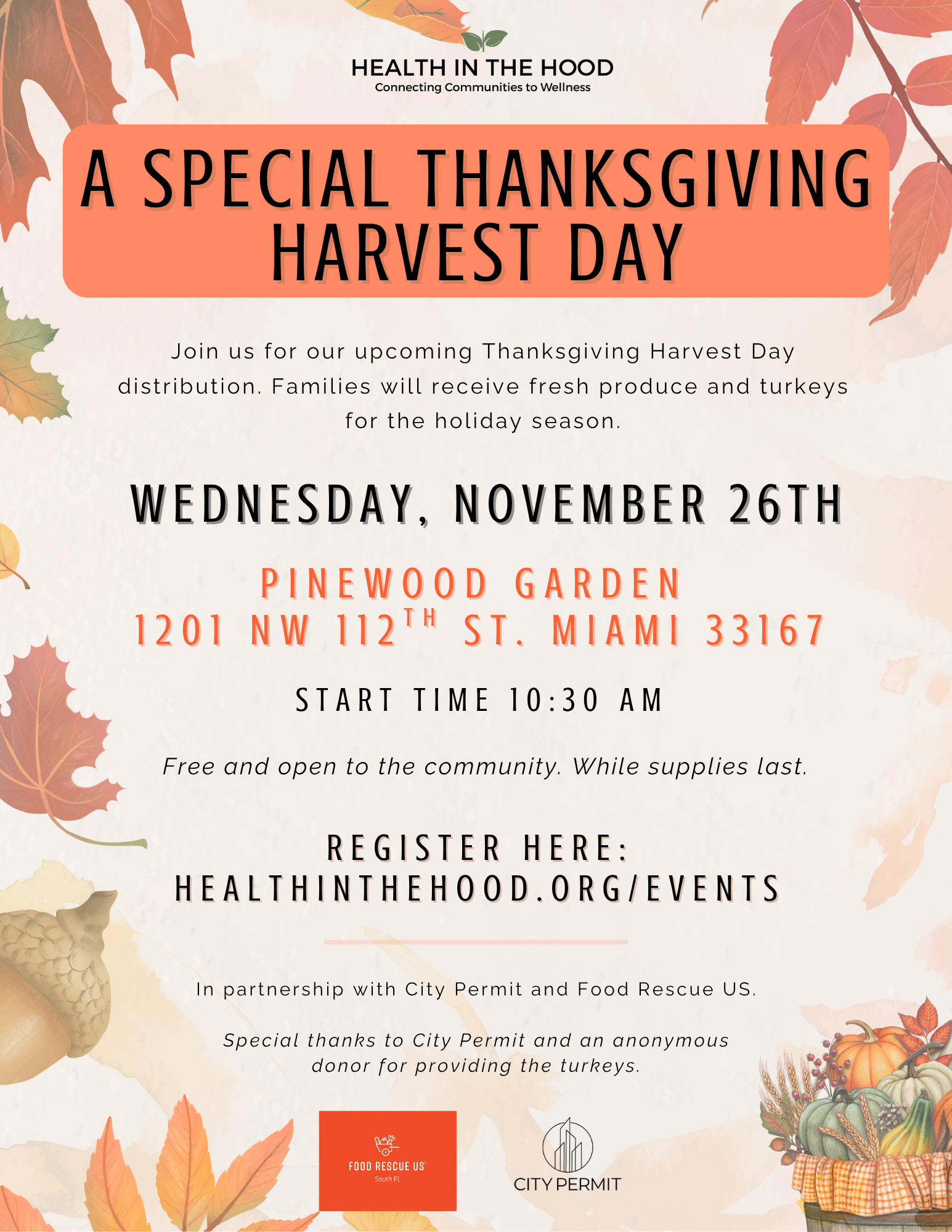 Pinewood harvest Day &amp; a mini distribution
