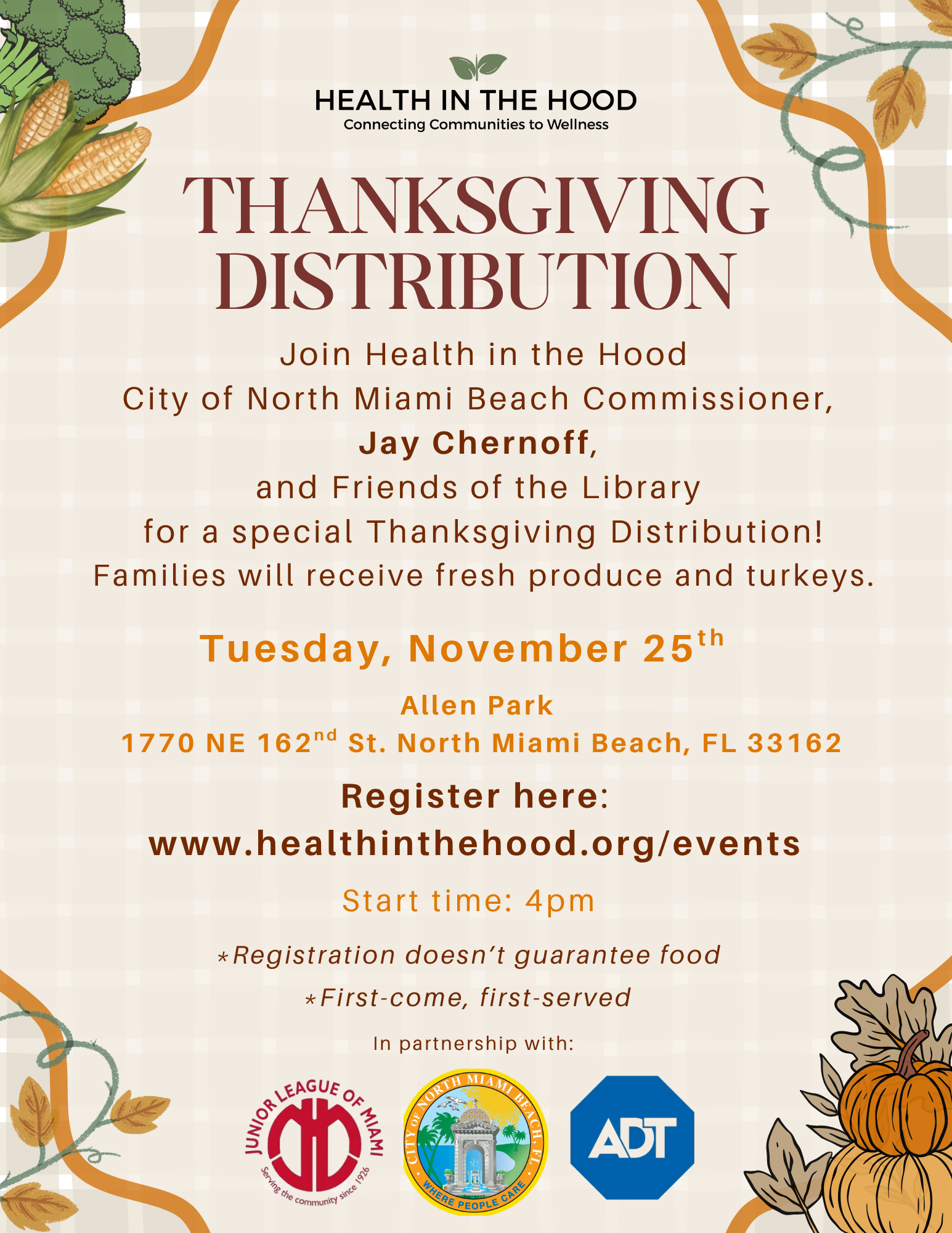North Miami Beach thanksgiving distribution 