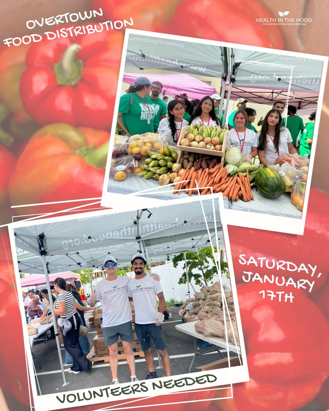 We&rsquo;ll be in Overtown this Saturday, January 17th 💚
Food distribution begins at 11:30 AM, and we&rsquo;re inviting community members to come receive food and volunteers to help us make it happen 🙌🥕
Register on our website to join us.