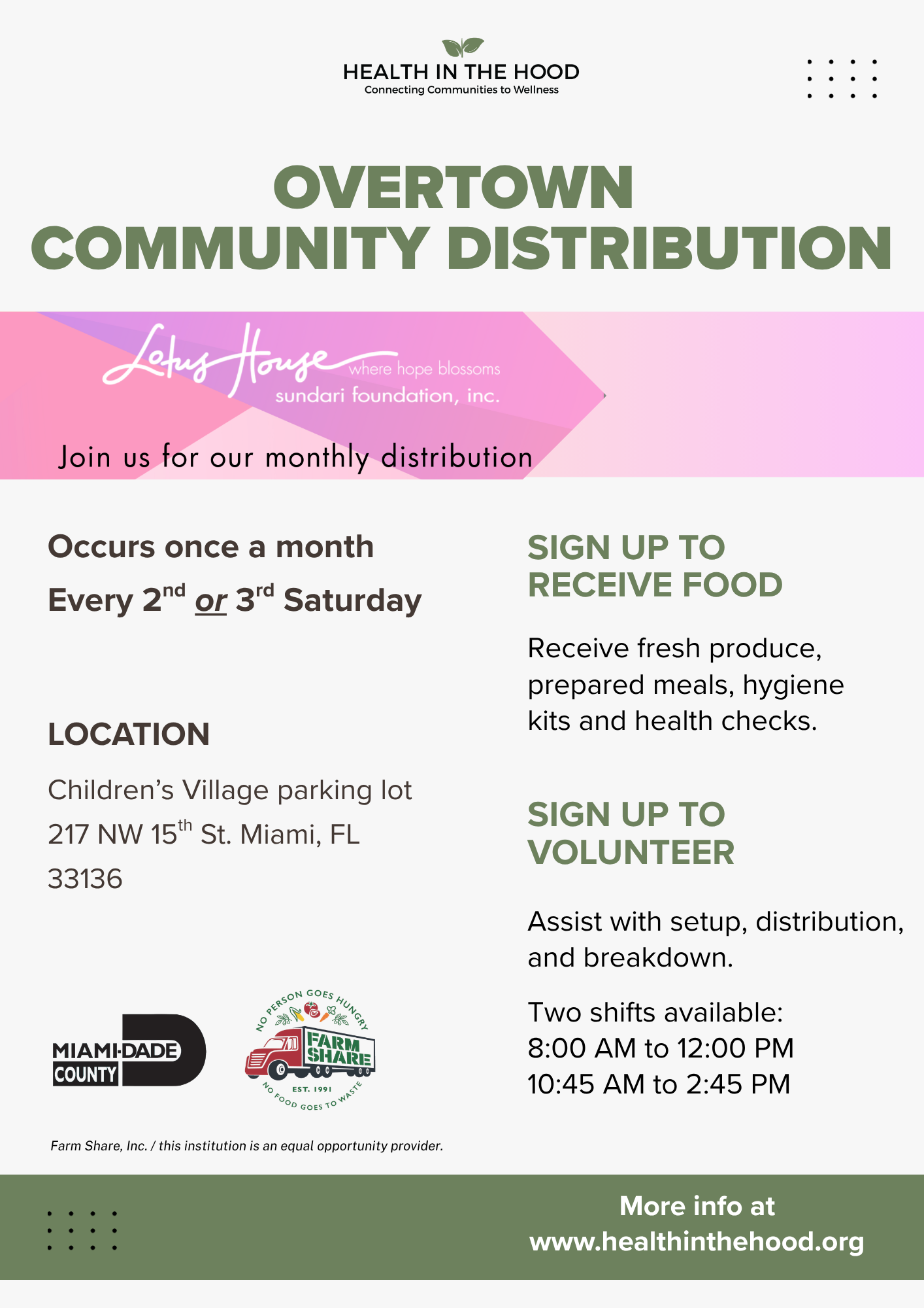 Overtown Food Distribution 