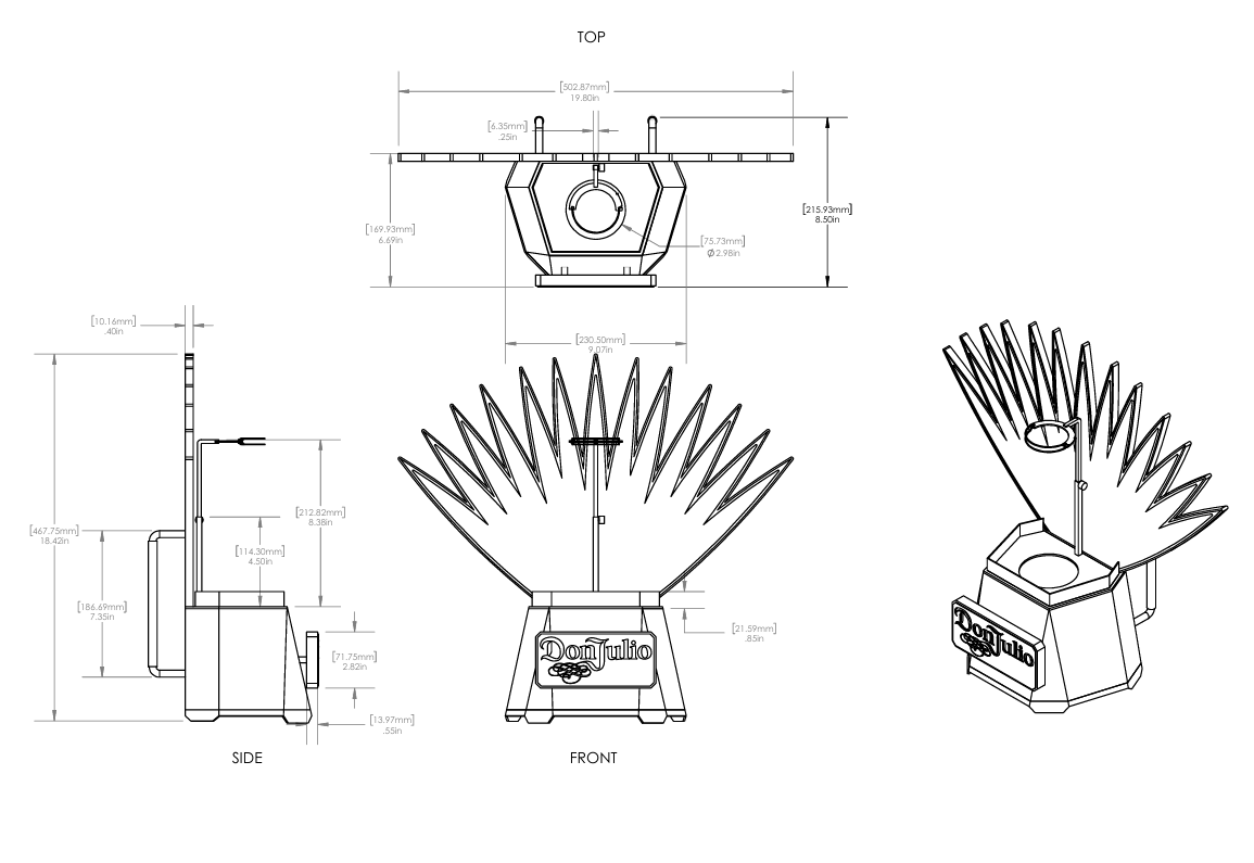 Don Julio Bottle Presenter