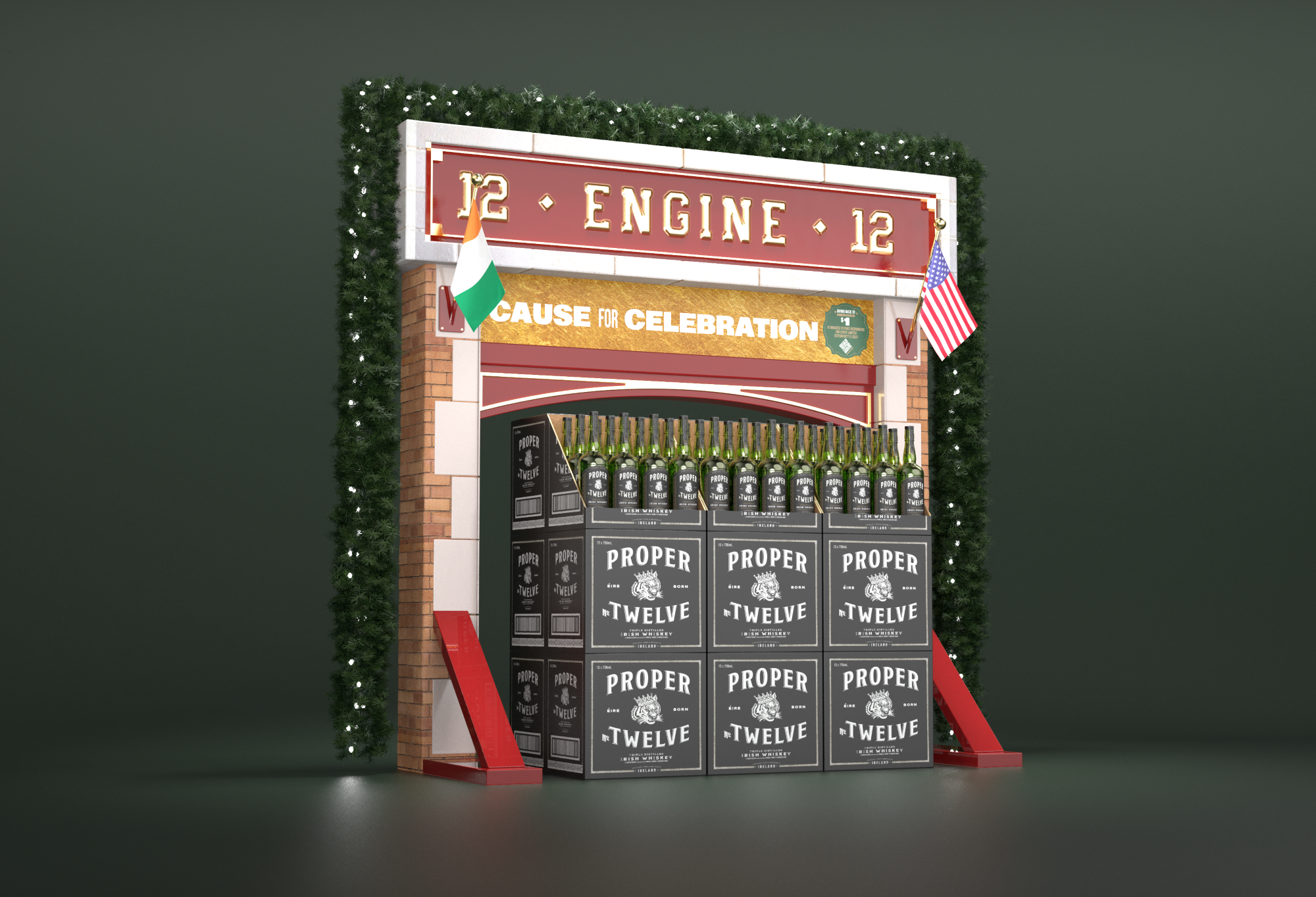 Proper Twelve Holiday Case Display