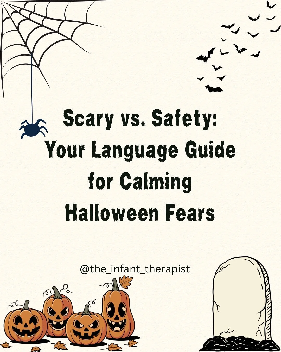 For kids under five, the line between scary and safety is very thin, especially on Halloween. 👻 

As their parent, your job isn&rsquo;t to dismiss their feelings, but to give them language to process them. Validating their fear and then immediately 