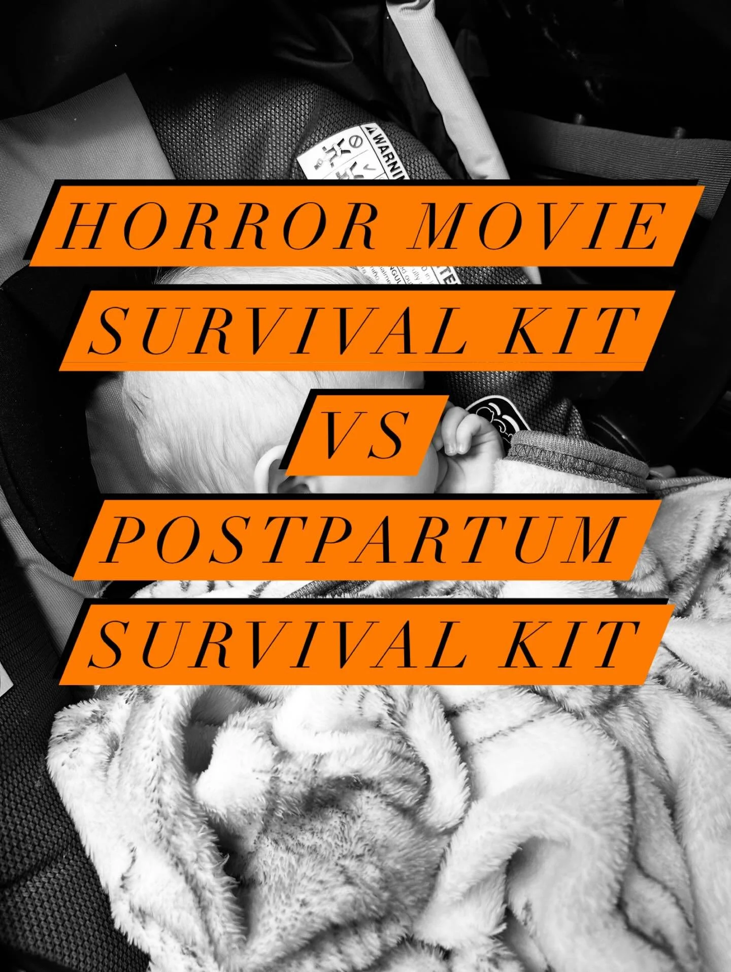 Every great horror movie requires a survival kit. But let me tell you, the fourth trimester also requires a survival kit. 

The first 6 months of postpartum requires specialized and practical tools to survive. This allows you to focus on healing and 