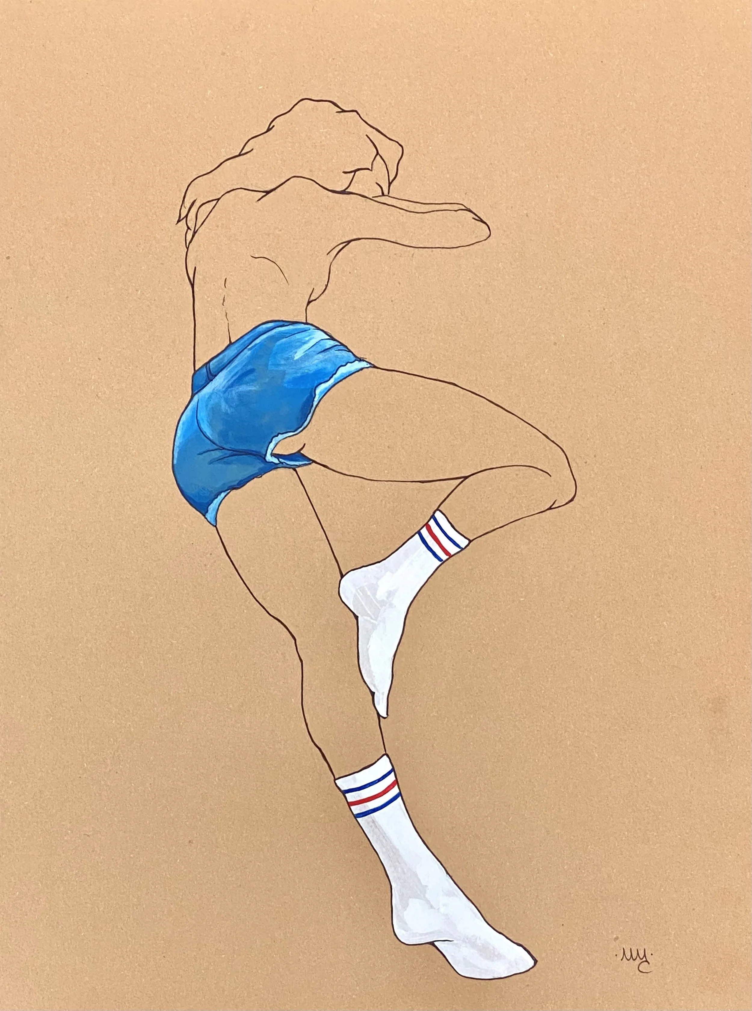 _Denim Shorts_ 9x12_ acrylic print.jpg