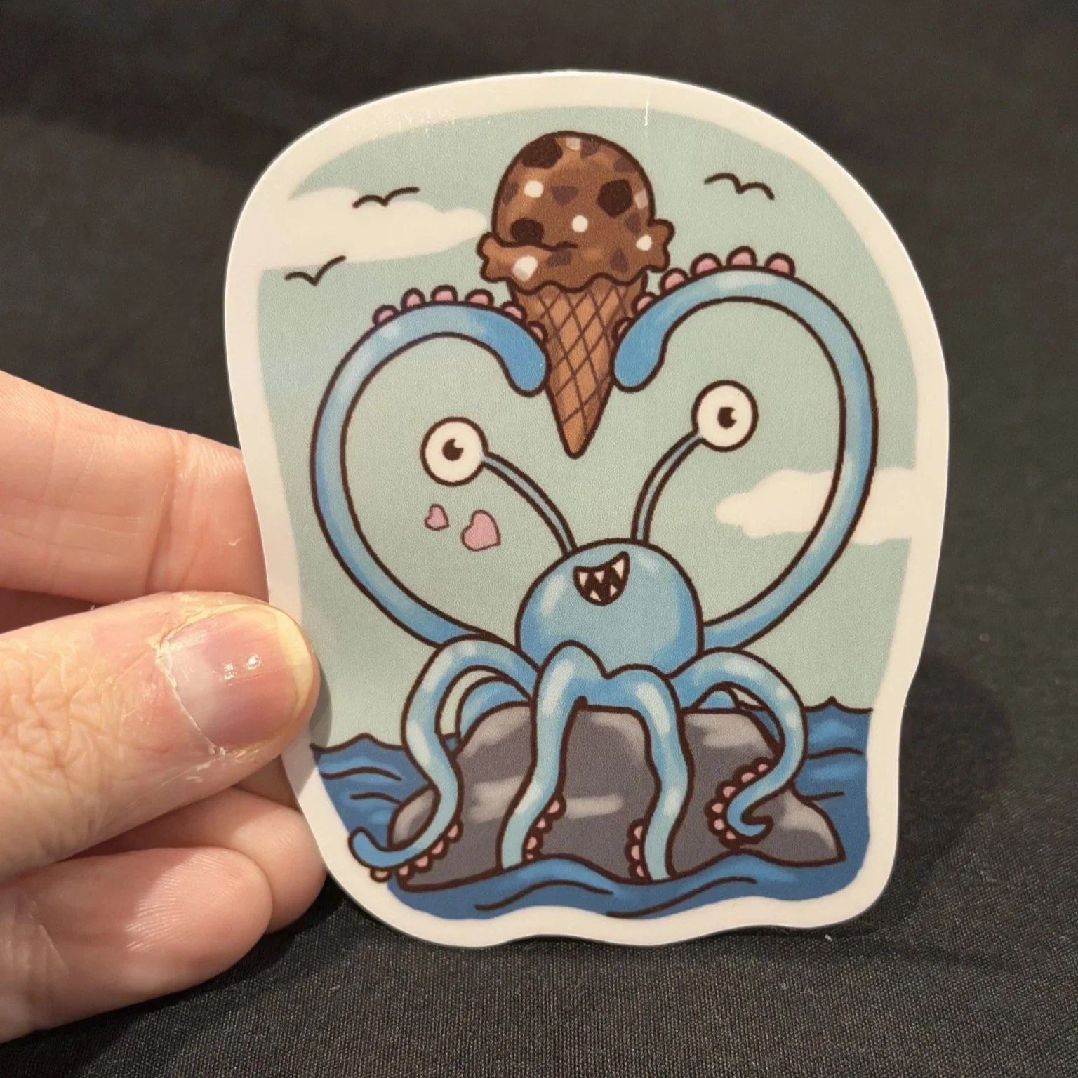 Rocky the Sea Monster Sticker
