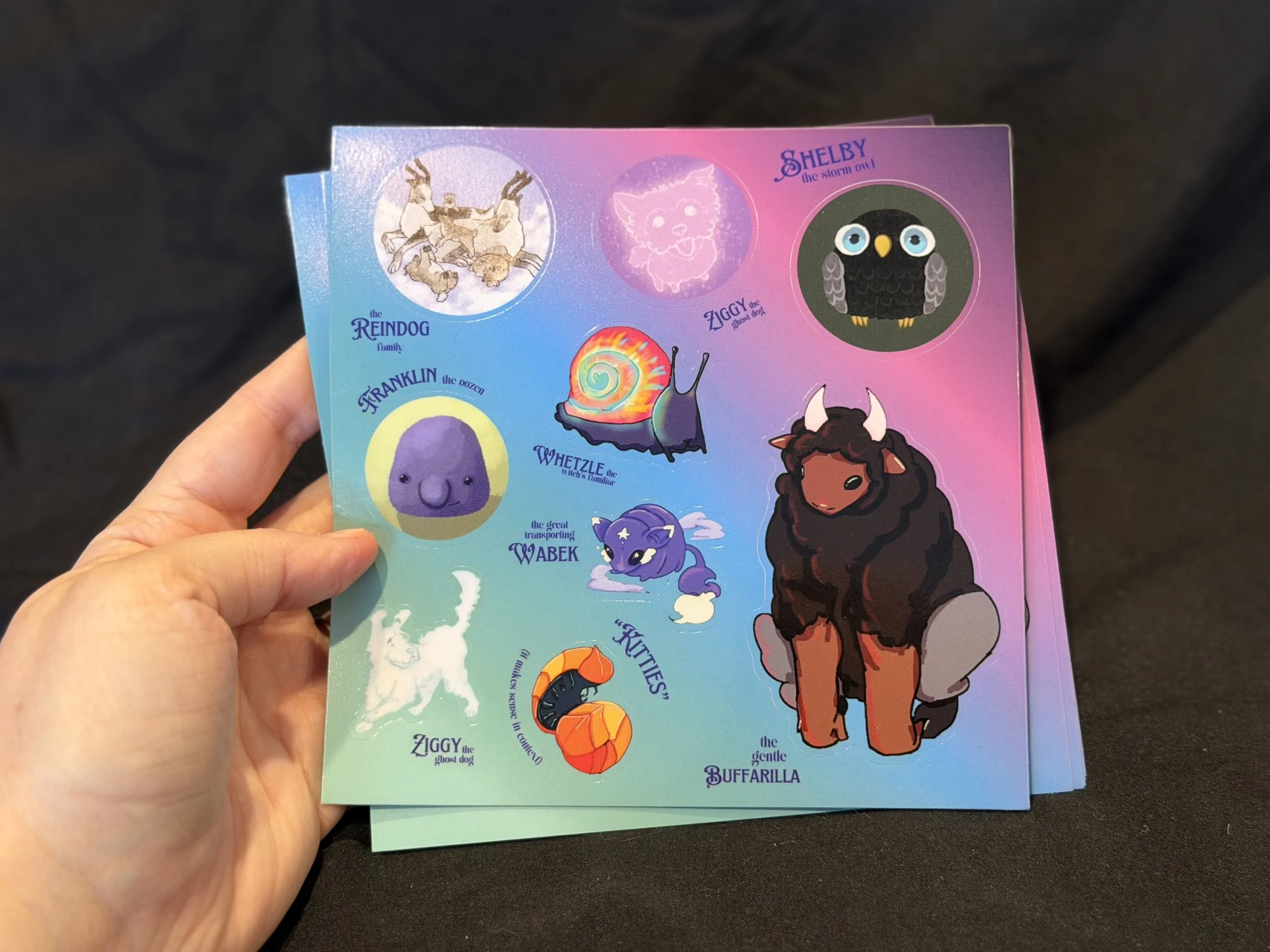 Creatures of Mundane Magic Sticker Sheet