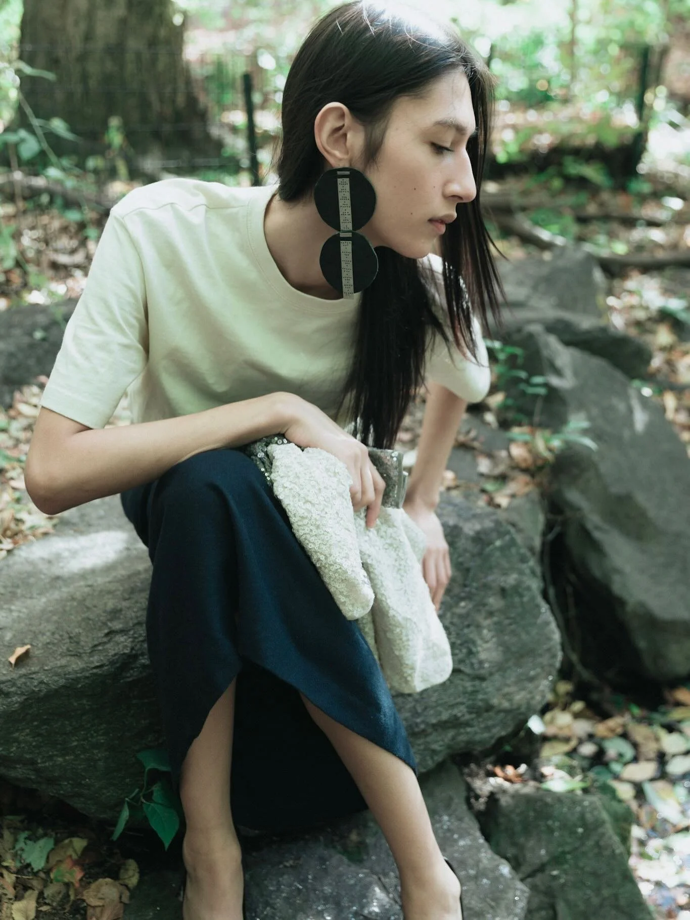 leather earrings and necklace styled by @karalynhosier shot by @lucyowiredu 

thank you for using my pieces in this beautiful shoot <3