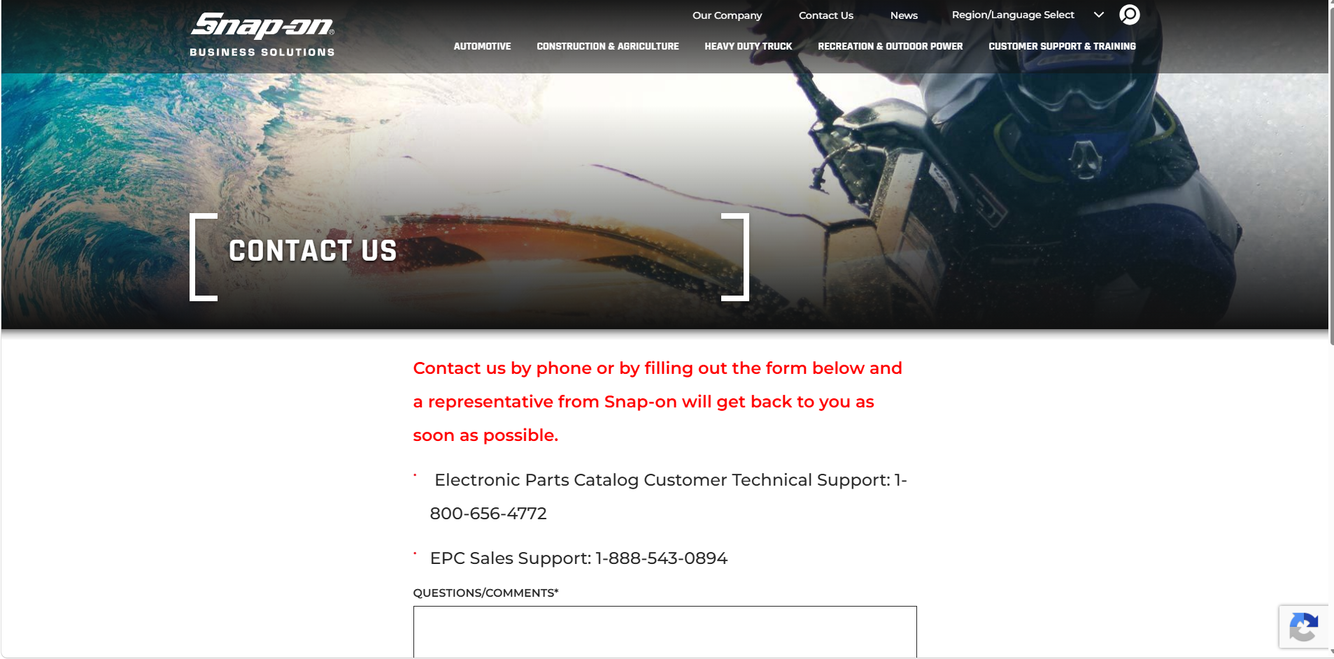 Previous contact page