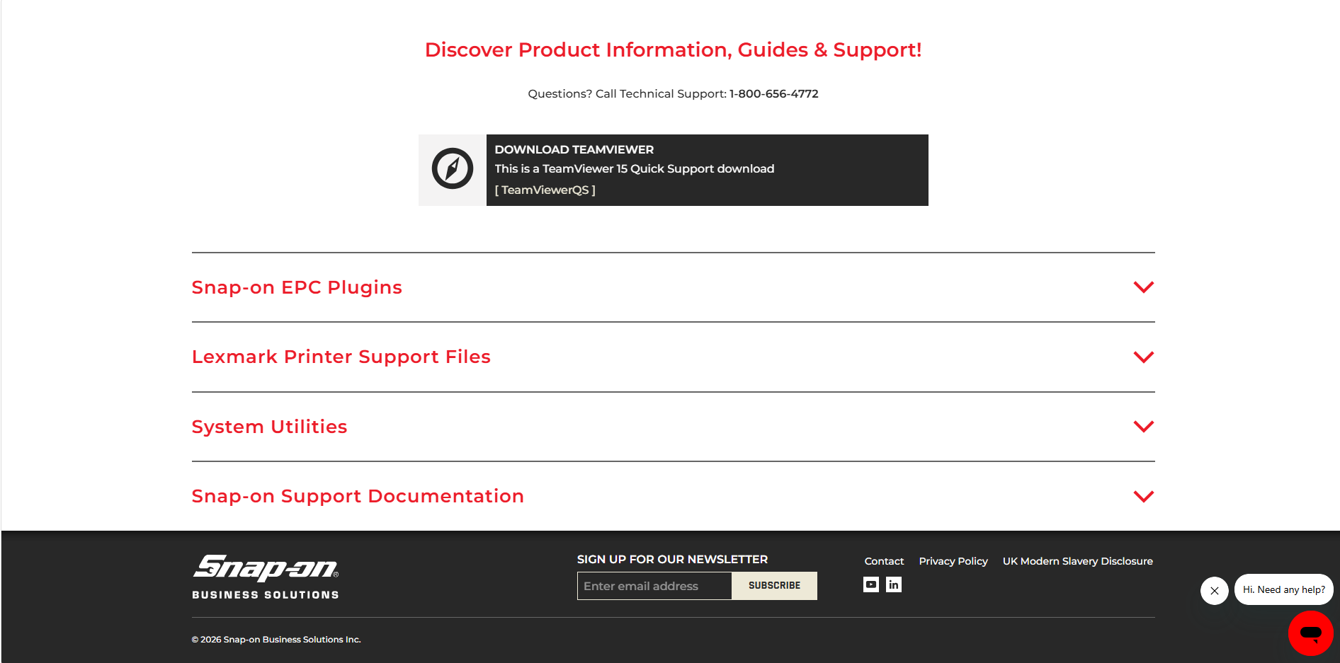 In contact page