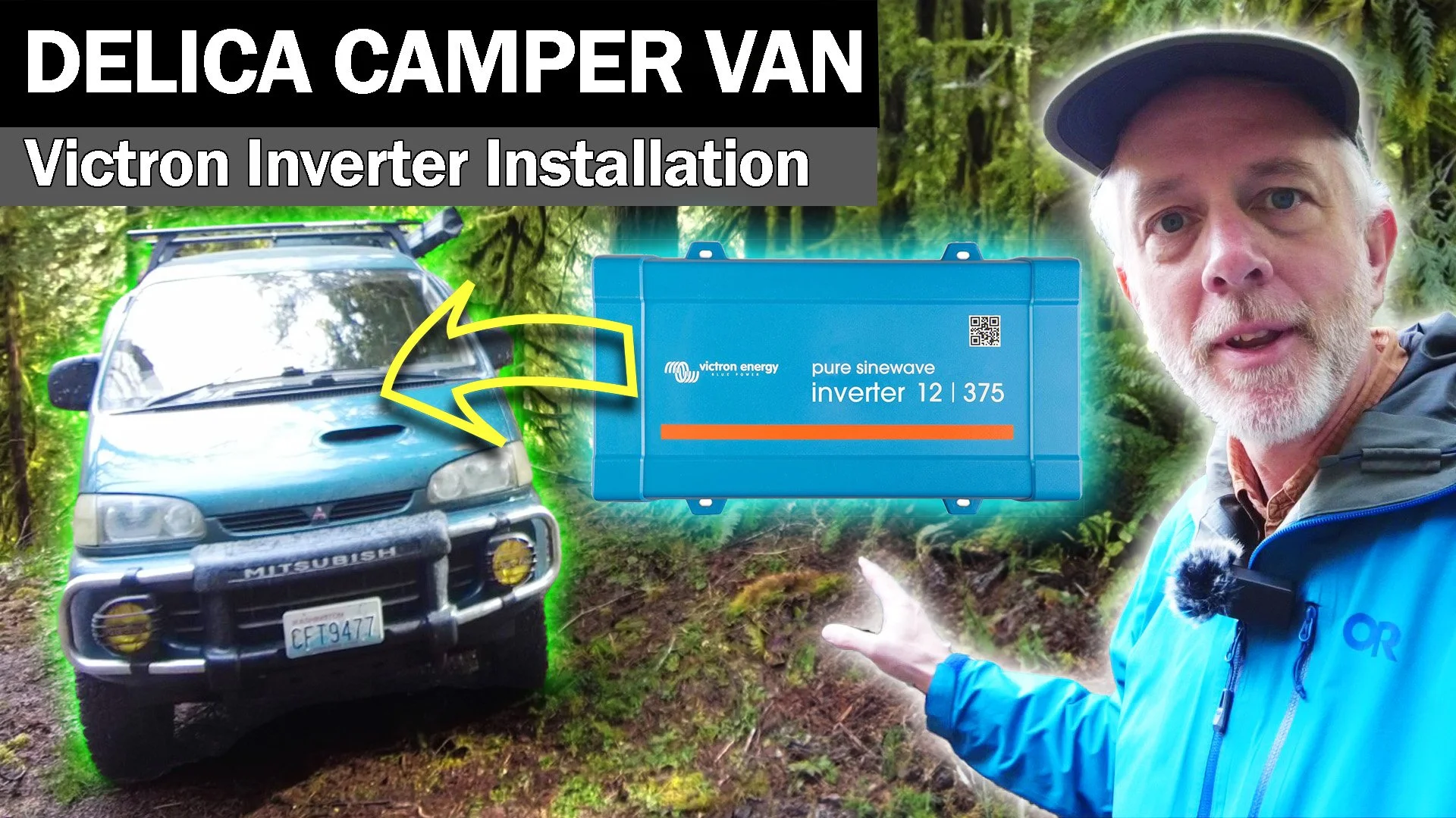 Complete installation of Victron inverter for charging my battery bank while driving.