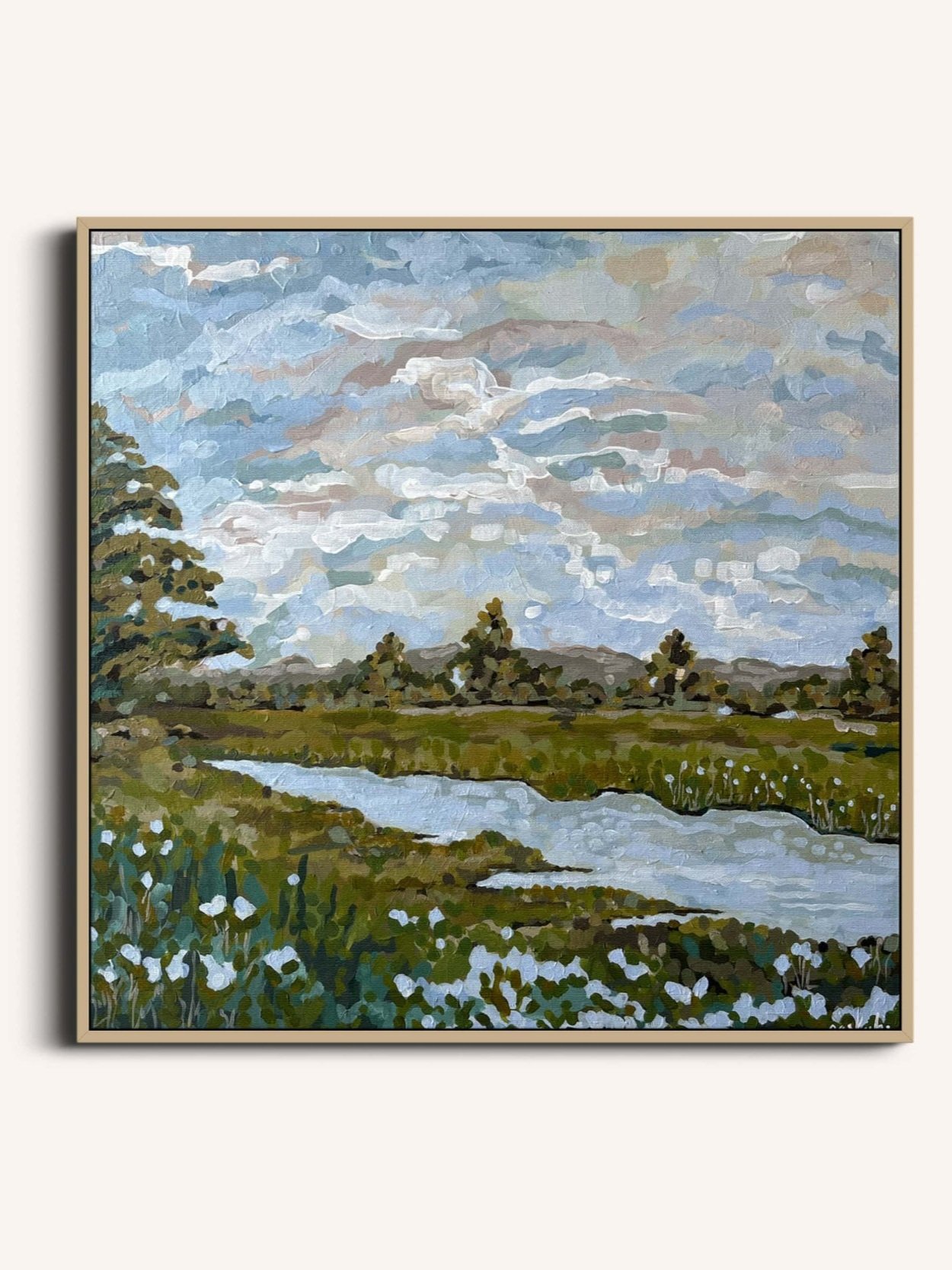 Backyard Brook • 20" x 20"