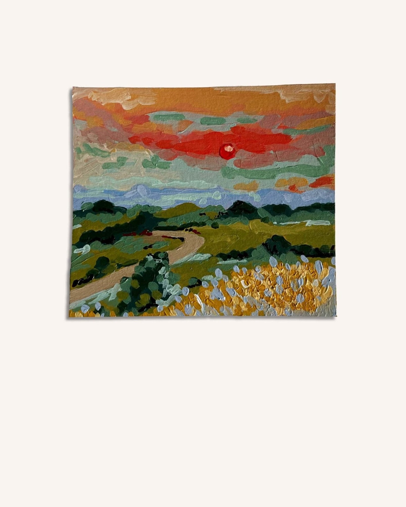 Sunset on the Valley • 5.5" x 4.75"