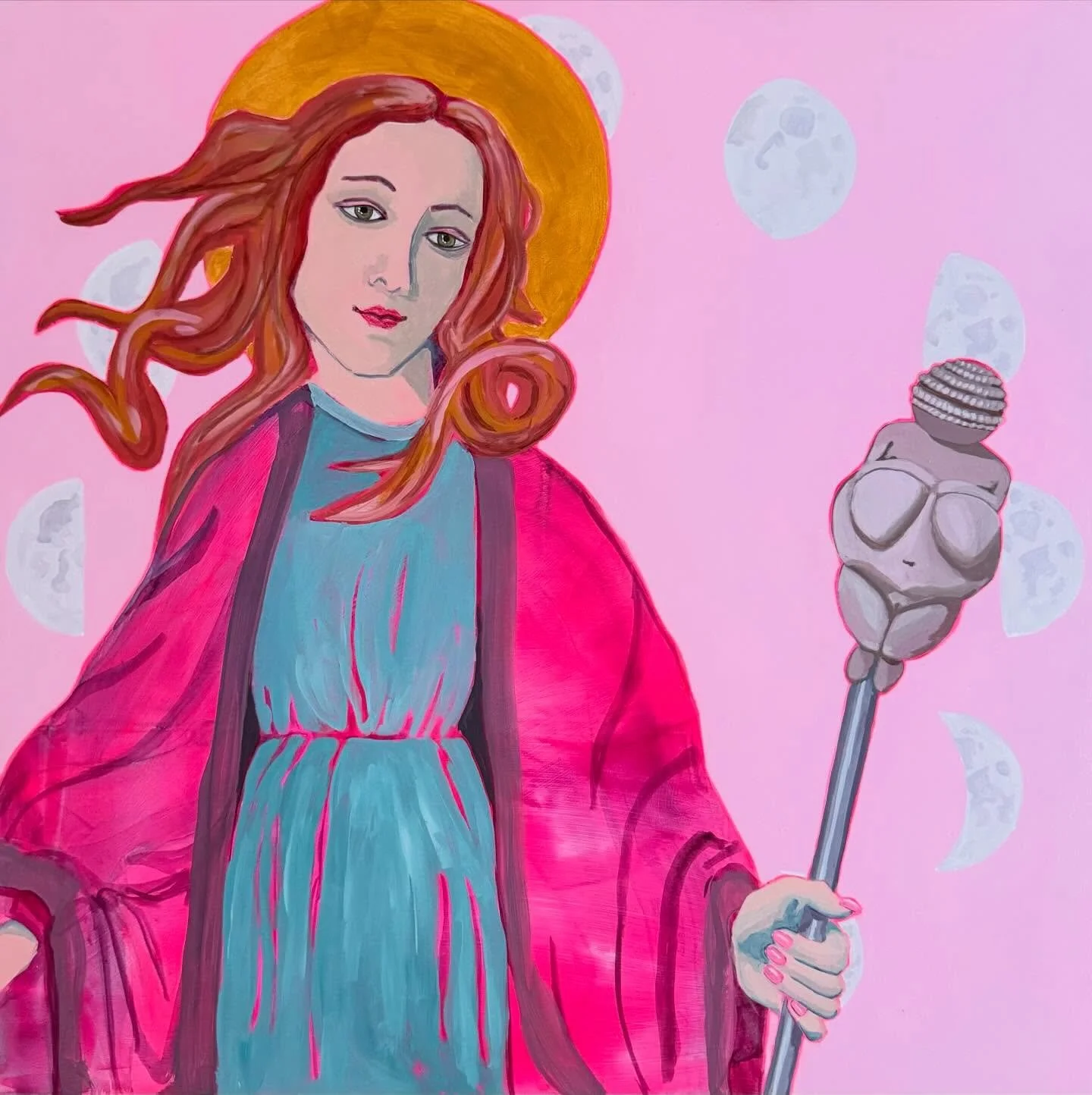 I&rsquo;m thrilled to have one of my paintings included in the &ldquo;Expansion&rdquo; women&rsquo;s show at the Revolt Gallery. 
This one is called &ldquo;What Sorcery is This?&rdquo; 
20 x 20 in. Acrylic on wood panel. 
Come out this Friday evening