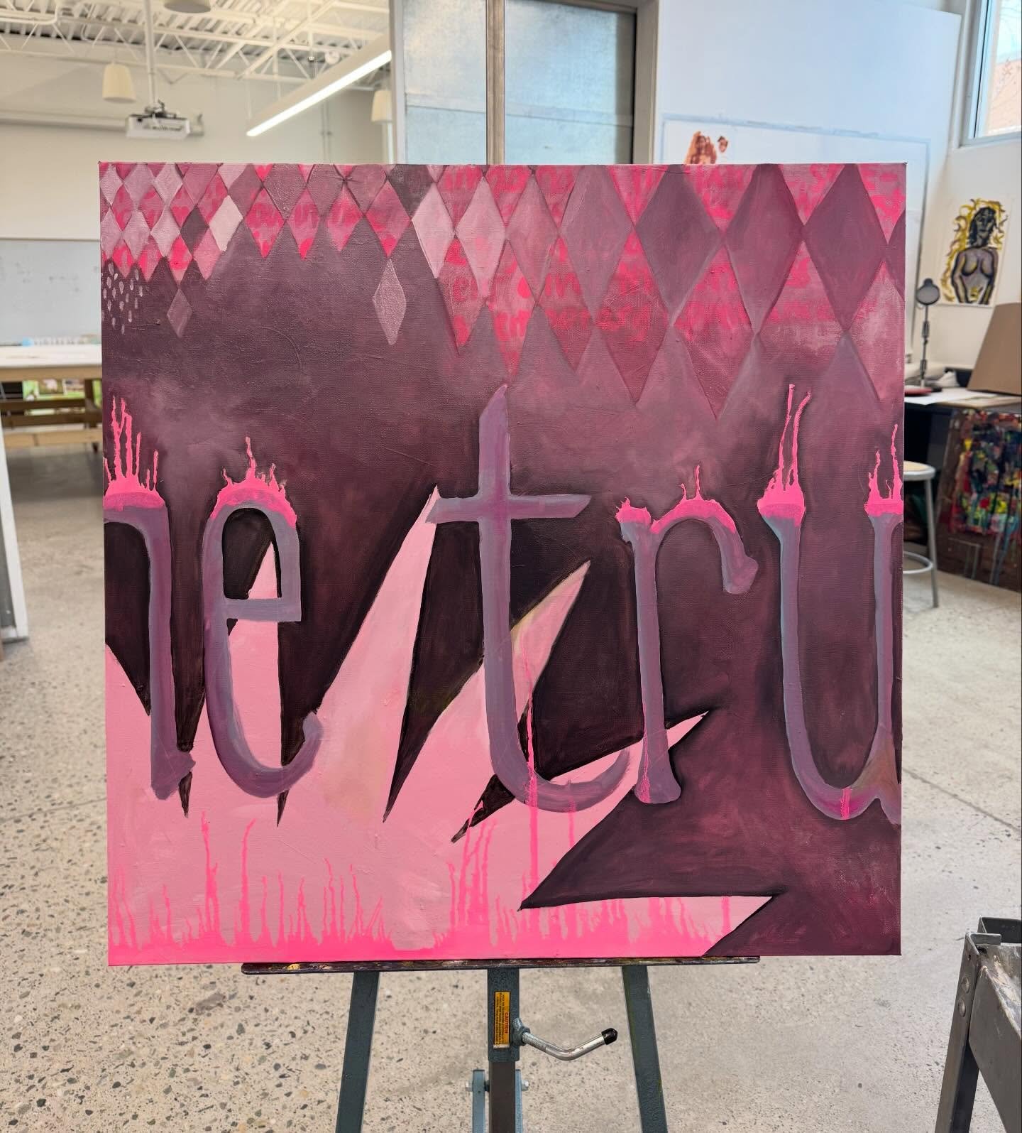 New work in progress at the UNM Taos painting studio. I&rsquo;m working with oil for the first time in 15  years. I never got comfortable with it. It is both super fun and super frustrating. 💕
.
.
.
.
.
.
#taosartist #newmexicoartist 
#riseandrepain