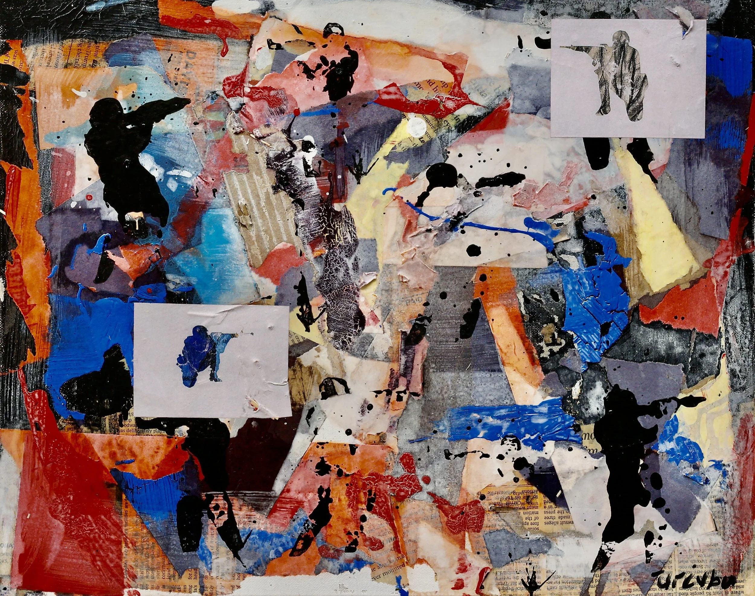    
 Ephraim Urevbu    
   
  The Killing Fields Series  , 2023   
Acrylic and mixed media on board   
17 x 21 in (43.2 x 53.3 cm)   
 