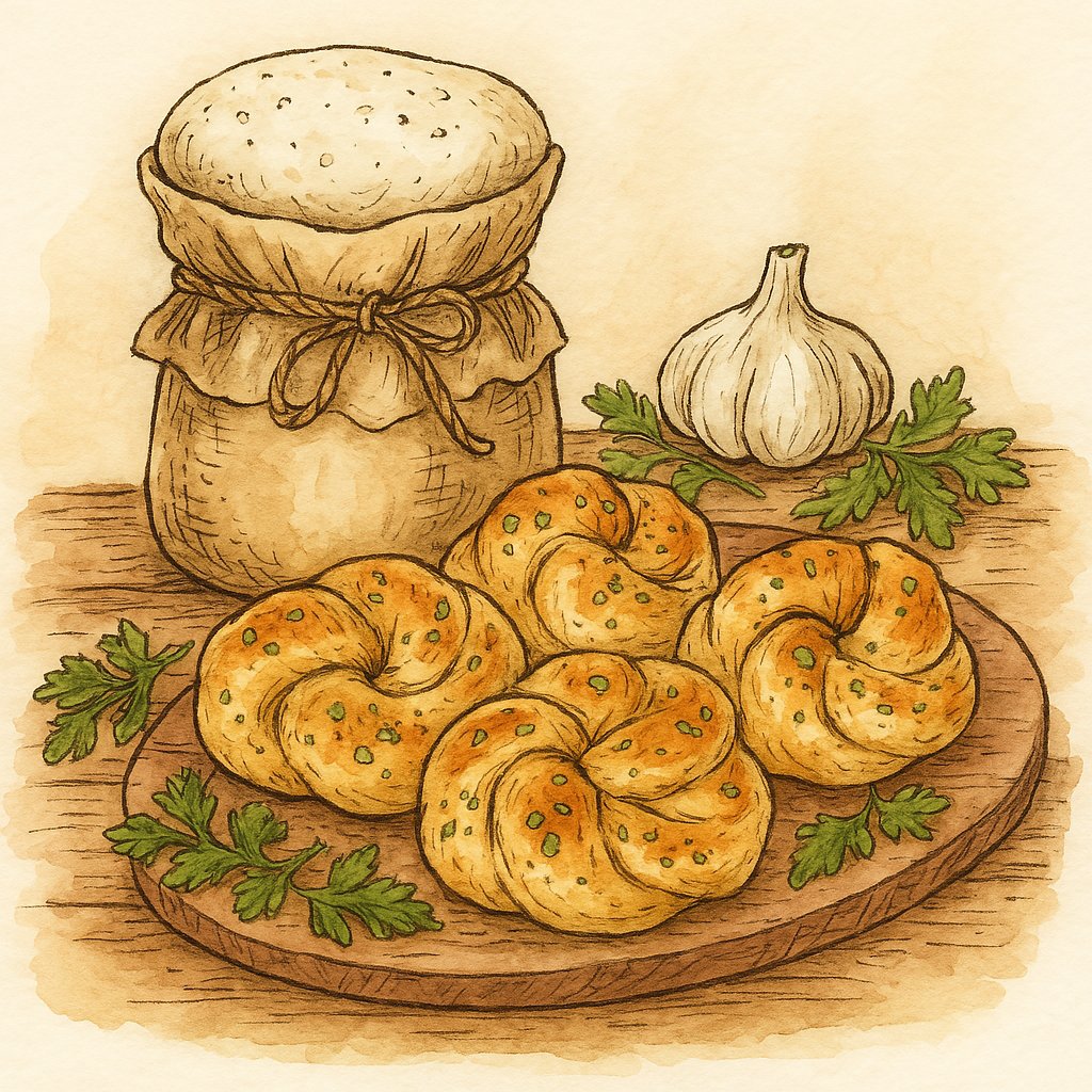 Sourdough Garlic Knots (Soft &amp; Buttery) 🧄🥖