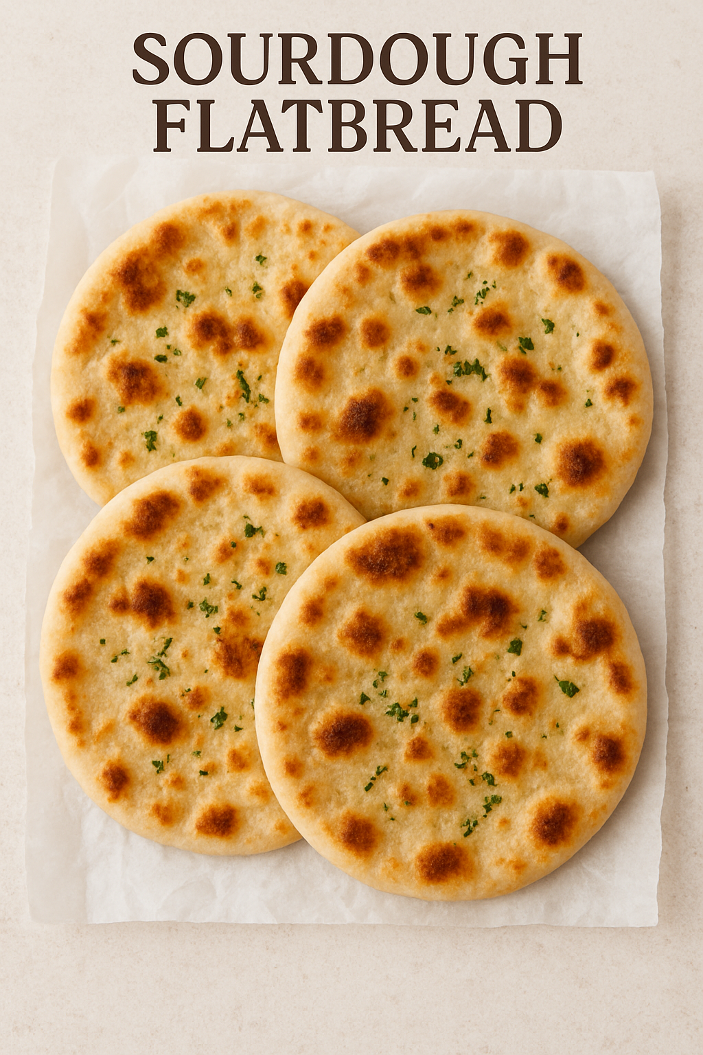 Sourdough Flatbread (Quick, Easy, and Totally Versatile) 🍕🫓