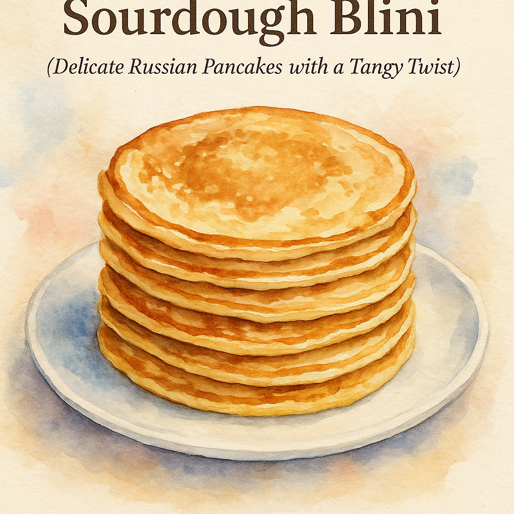 Sourdough Blini (Delicate Russian Pancakes with a Tangy Twist) 🥞