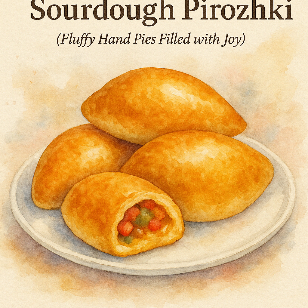 Sourdough Pirozhki (Fluffy Hand Pies Filled with Joy) 🥟