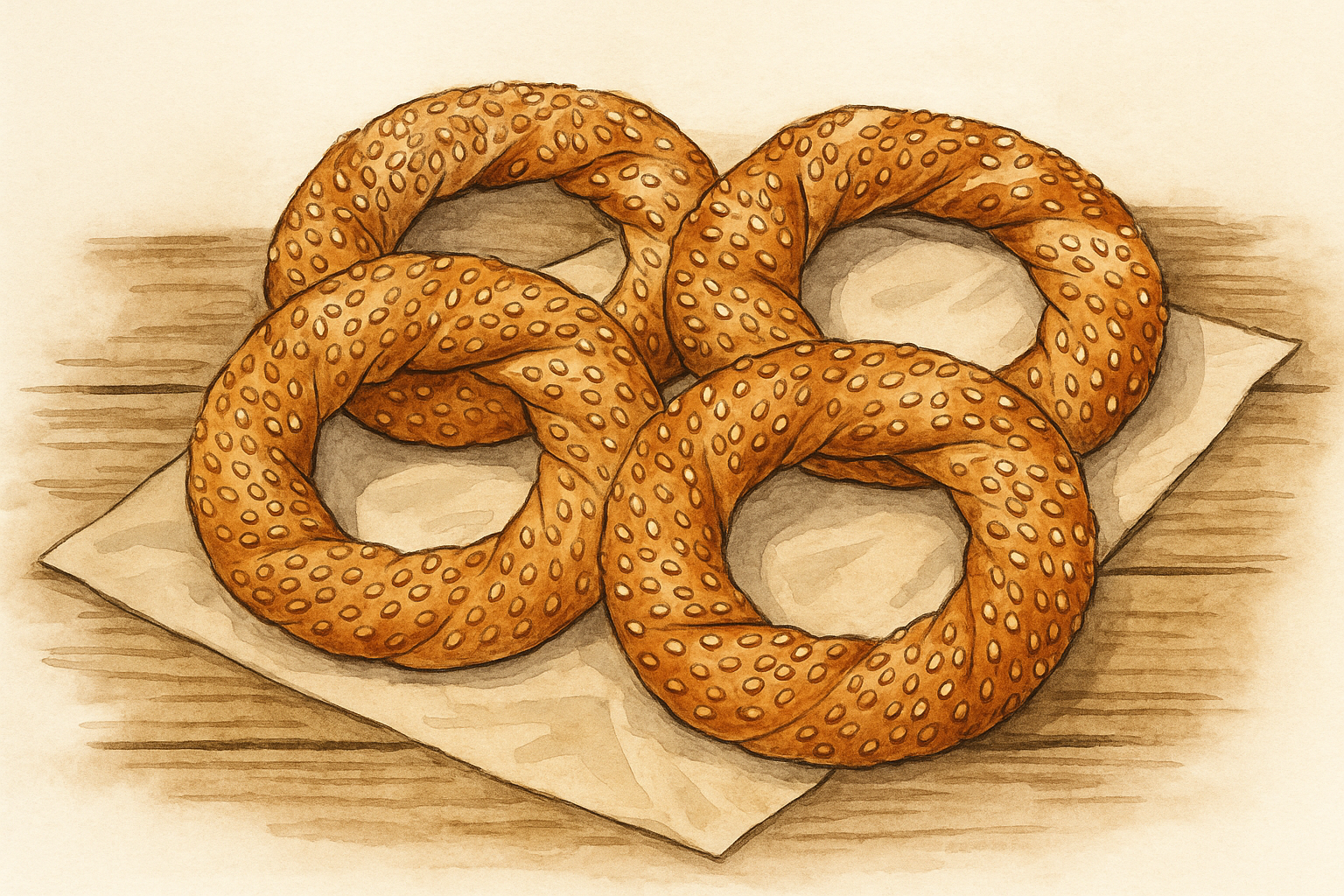 Sourdough Simit (Turkish Sesame-Crusted Bread Rings)