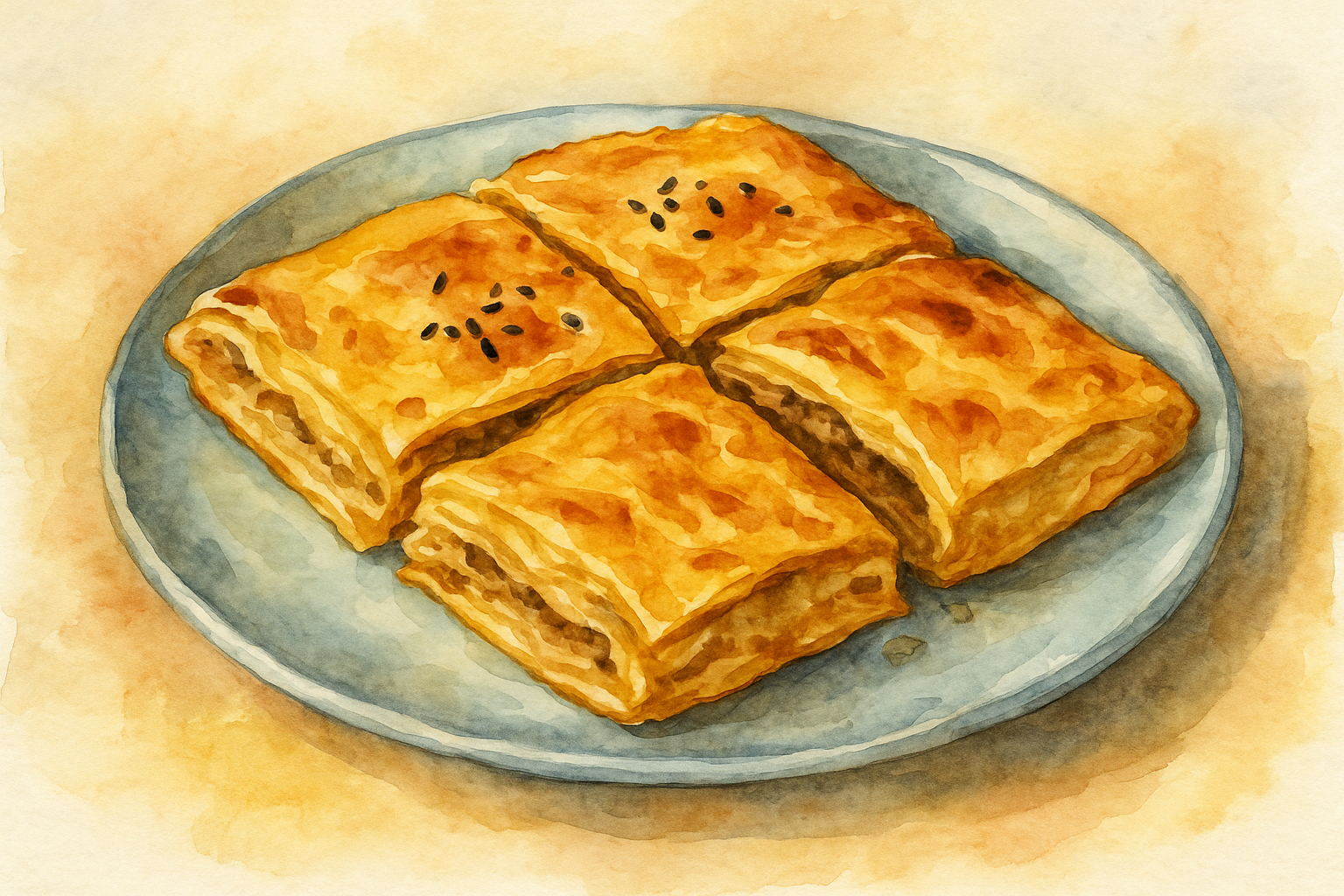 Sourdough Börek (Flaky Cheese-Filled Pastry Rolls)