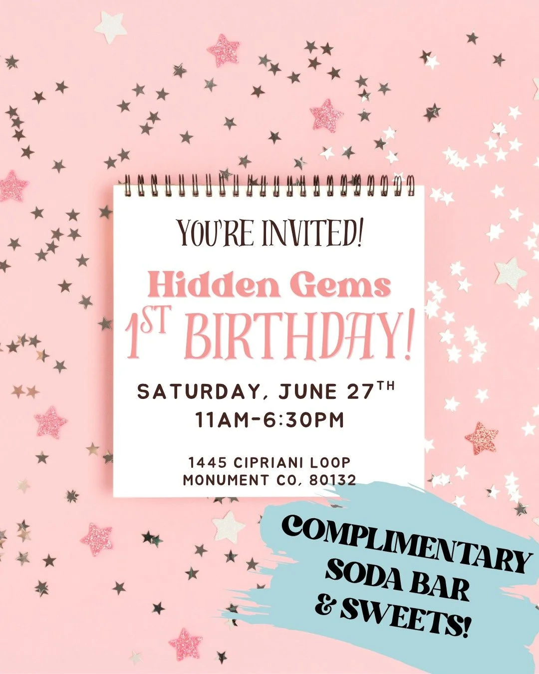 Come celebrate Hidden Gems' 1-Year Anniversary with us! Shop local, support small businesses, and discover meaningful gifts, books, and treasures that inspire hope, light, and wonder. 💜

#hopelightwonder
@hiddengems.colorado