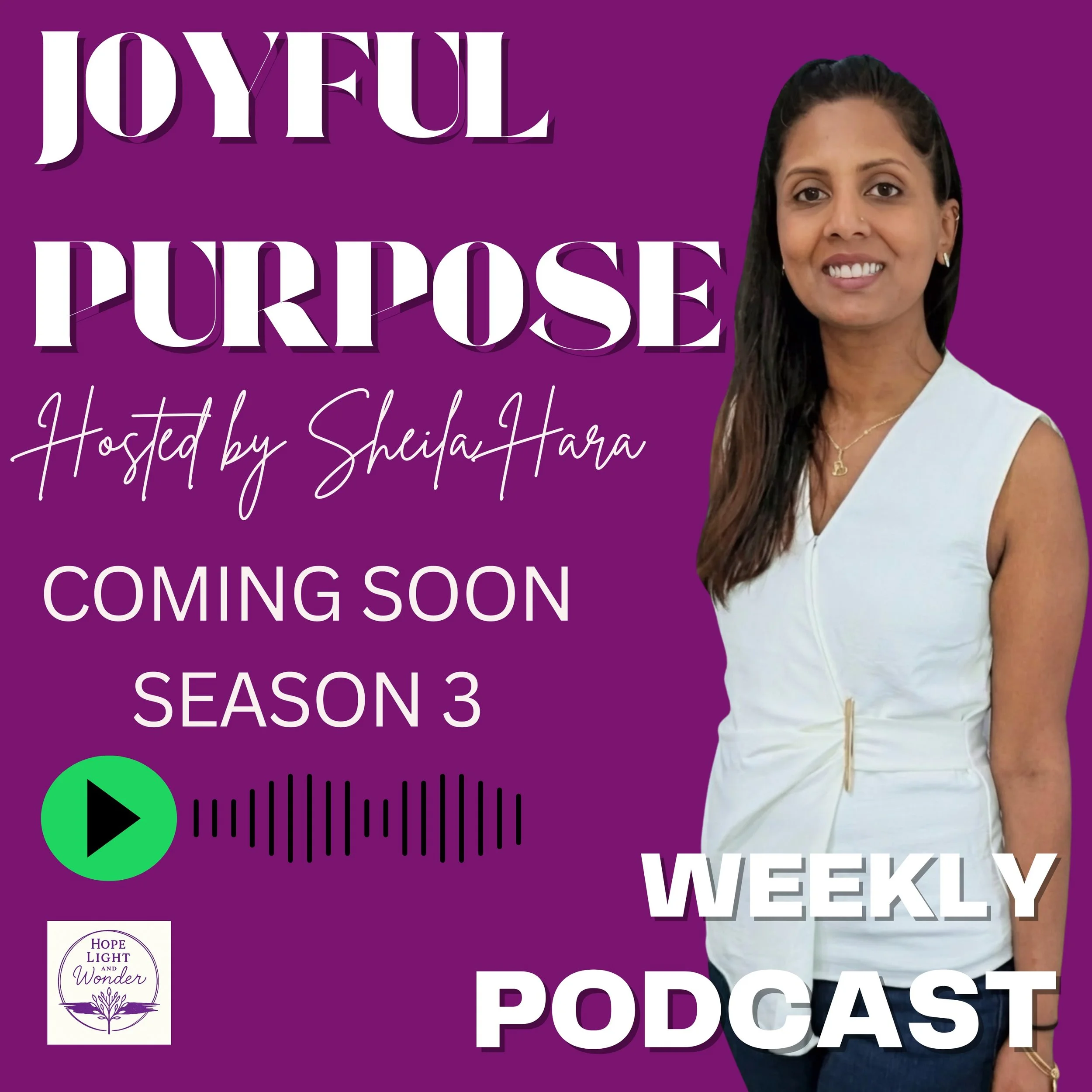 Something new is coming. 🤍

Season 3 of Joyful Purpose drops July 10th &mdash; and this one is different.

52 episodes. A full year. Real conversations about identity, faith, motherhood, work, grief, and what 
it actually looks like to walk with God