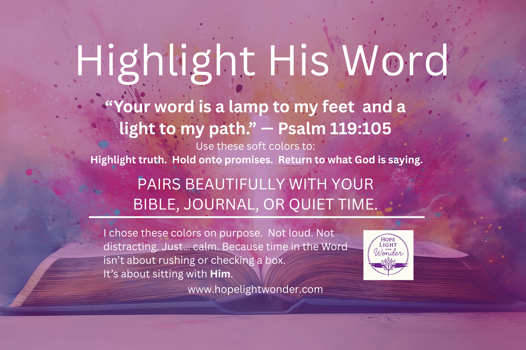 Pastel Bible Highlighters — Set of 6
