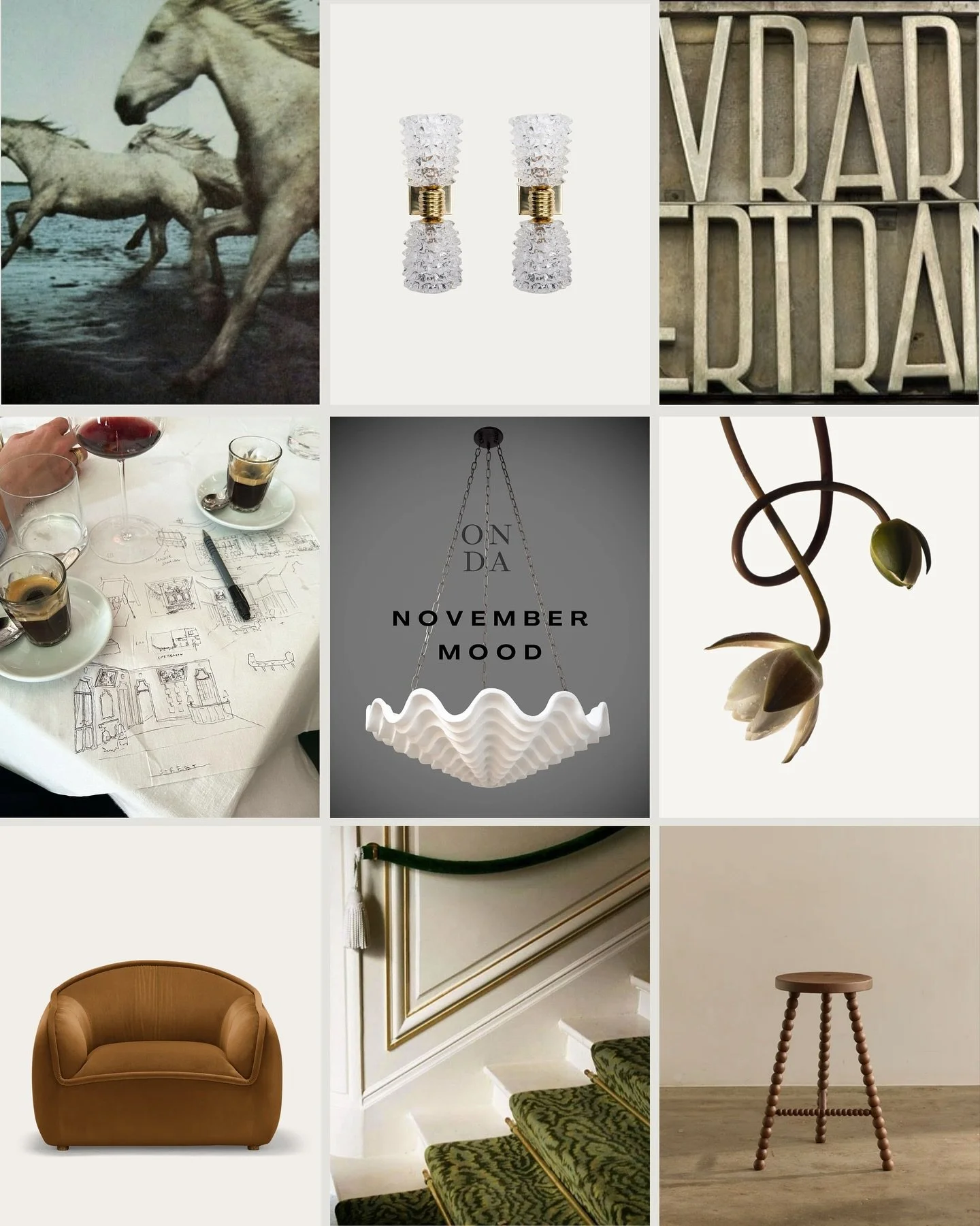 On our mood board this month - a mix of new and vintage, with references to old world interiors and an earthy, feminine palette. 

We love supporting Australian businesses, here are a few of our favourites from this month&rsquo;s edit: @_emoderno_  @