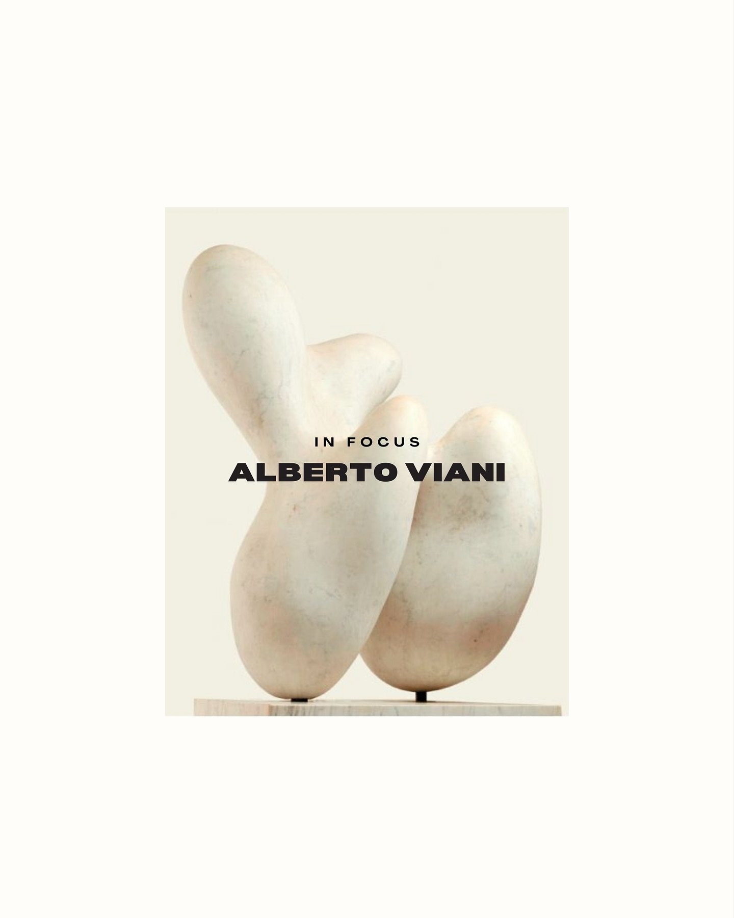 You&rsquo;ve seen the look, here&rsquo;s the origin:
Italian sculptor Alberto Viani shaped marble, bronze and plaster into fluid forms, in motion with the space and light around them. 

These works are mid-century, yet they still inform the shapes we