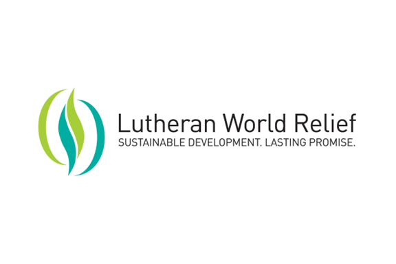 Logo for Lutheran World Relief with the tagline 'Sustainable Development. Lasting Promise'.