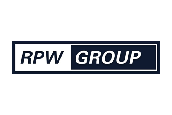 RPW Group logo with a blue background and white text.