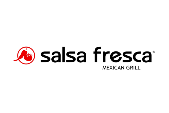 Salsa Fresca Mexican Grill logo with a red chili pepper icon and black text.