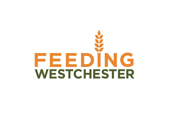 Feeding Westchester logo with an orange wheat symbol above the words 'Feeding Westchester' in orange and green text.