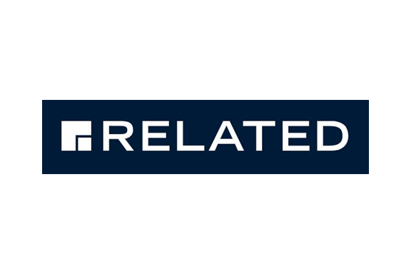 Logo with the word 'RELATED' in white uppercase letters on a dark blue background.